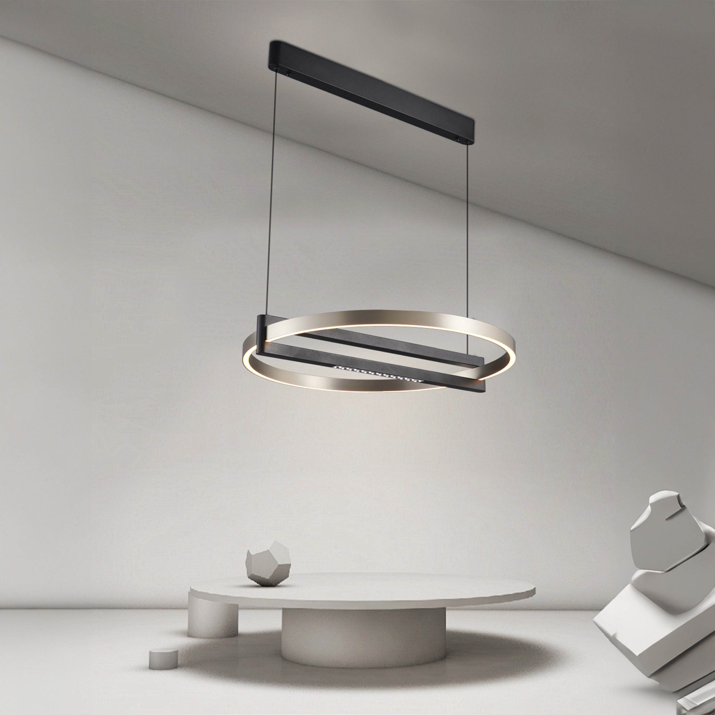 Sparkling geometric pendant lamp by BEACON, featuring a modern design with a crystal-like finish, ideal for stylish interior lighting.