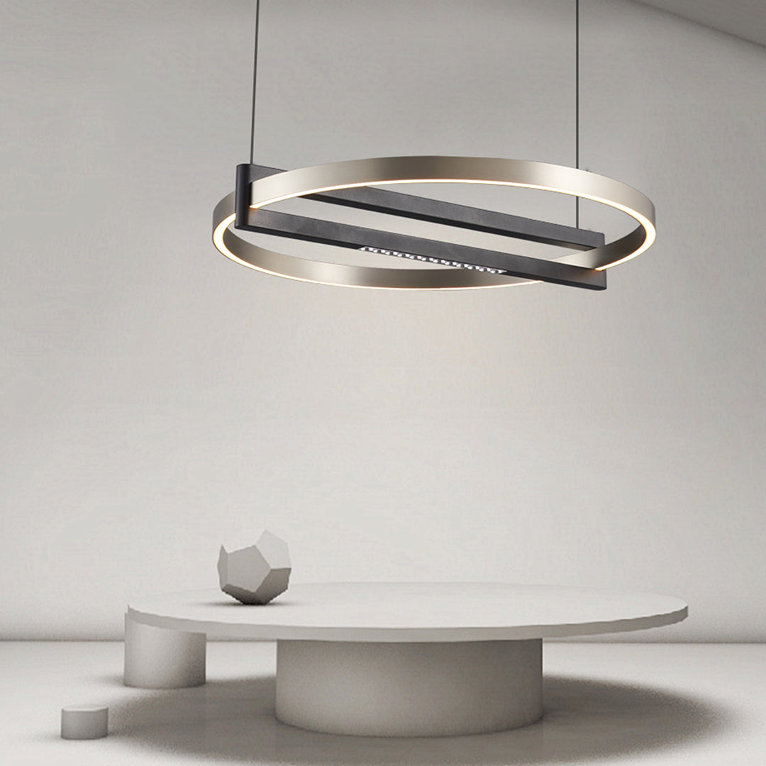 Sparkling geometric pendant lamp from BEACON, featuring a modern design with crystal-like accents, ideal for contemporary interiors.