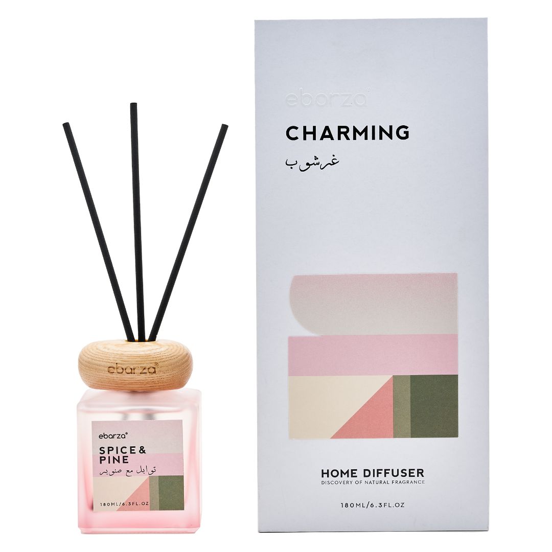 Spice & Pine - Charming - 180ml [ Sticks Diffuser ] ebarza vipes MS.QN2205 -  Stick Diffusers - ebarza Furniture UAE | Shop Modern Furniture in Abu Dhabi & Dubai - مفروشات ايبازرا في الامارات | تسوق اثاث عصري وديكورات مميزة في دبي وابوظبي