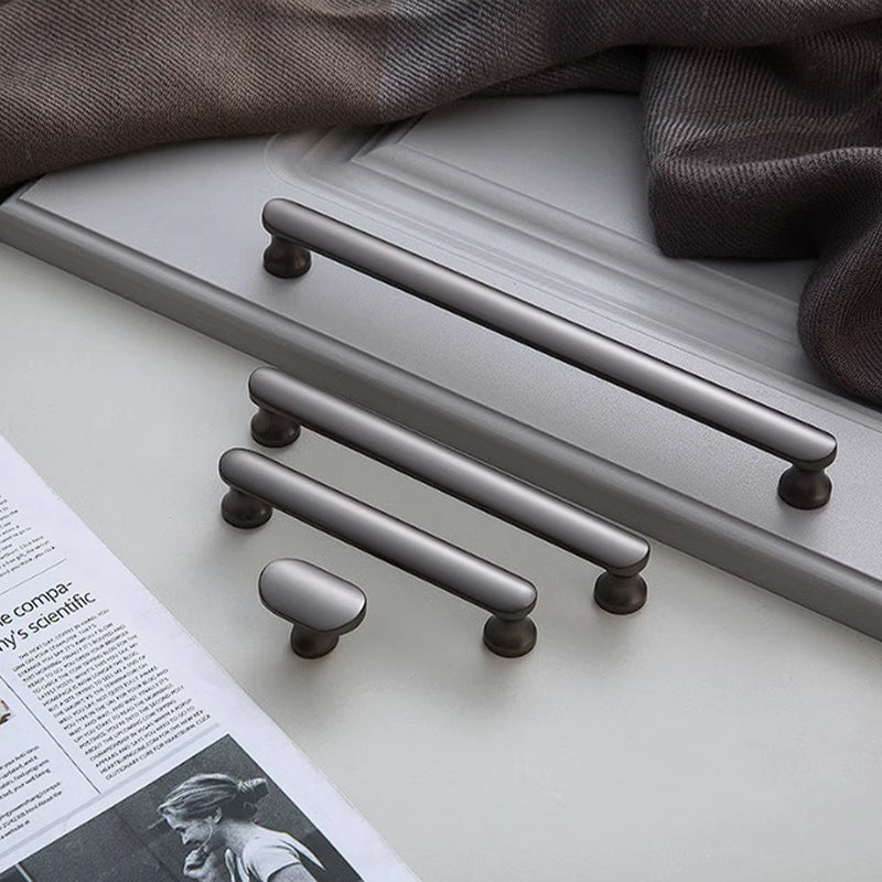 Stainless steel door handle by BEACON, model 7293-96, mounted on a door, showcasing sleek, modern door handle design.