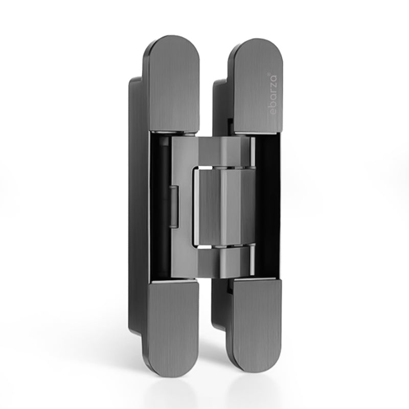 Stainless steel hinge without hydraulic, model 9999-Normal, by BEACON, shown in a close-up image highlighting durable metal construction.