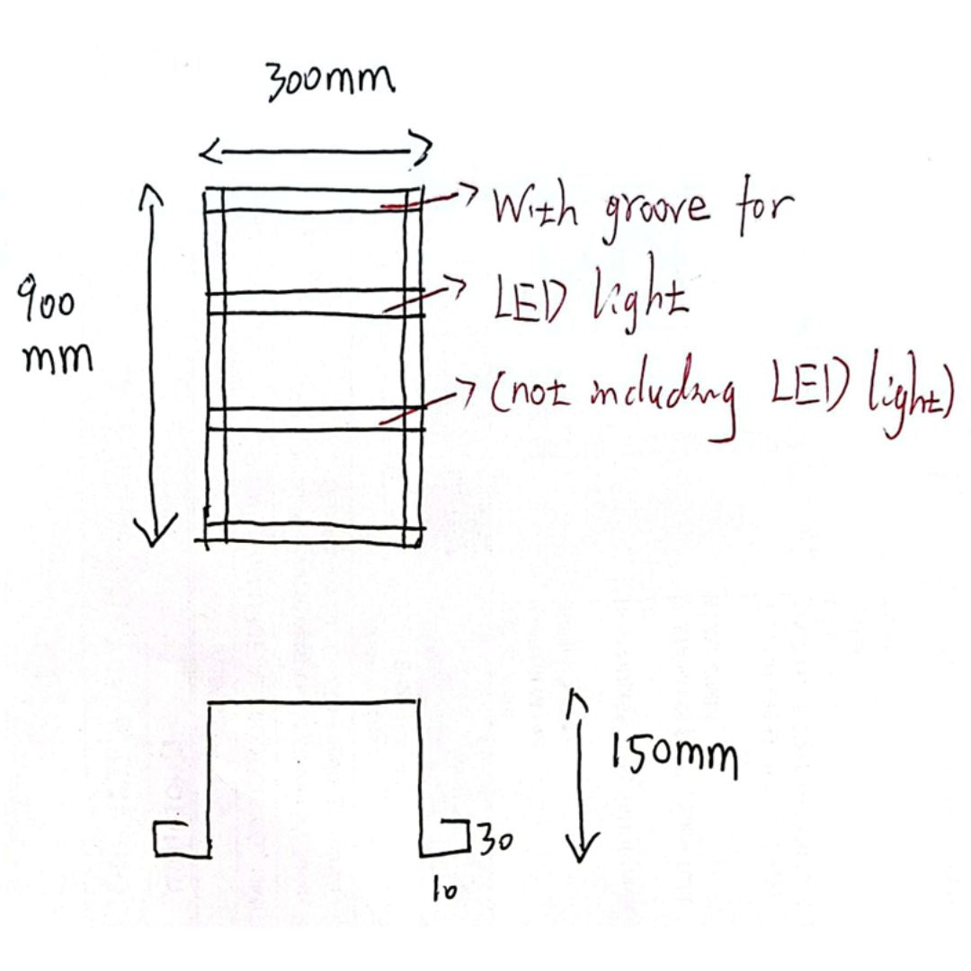 Black stainless steel Niche LED profile wall panel from BEACON JYF0501 for sleek, modern interior lighting.