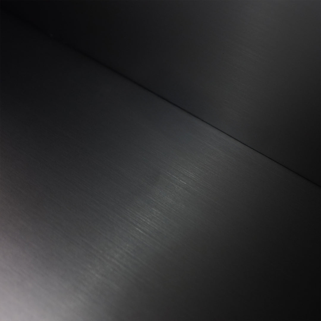Black stainless steel niche LED profile for wall panels, designed by BEACON, JYF0501, with sleek modern finish.