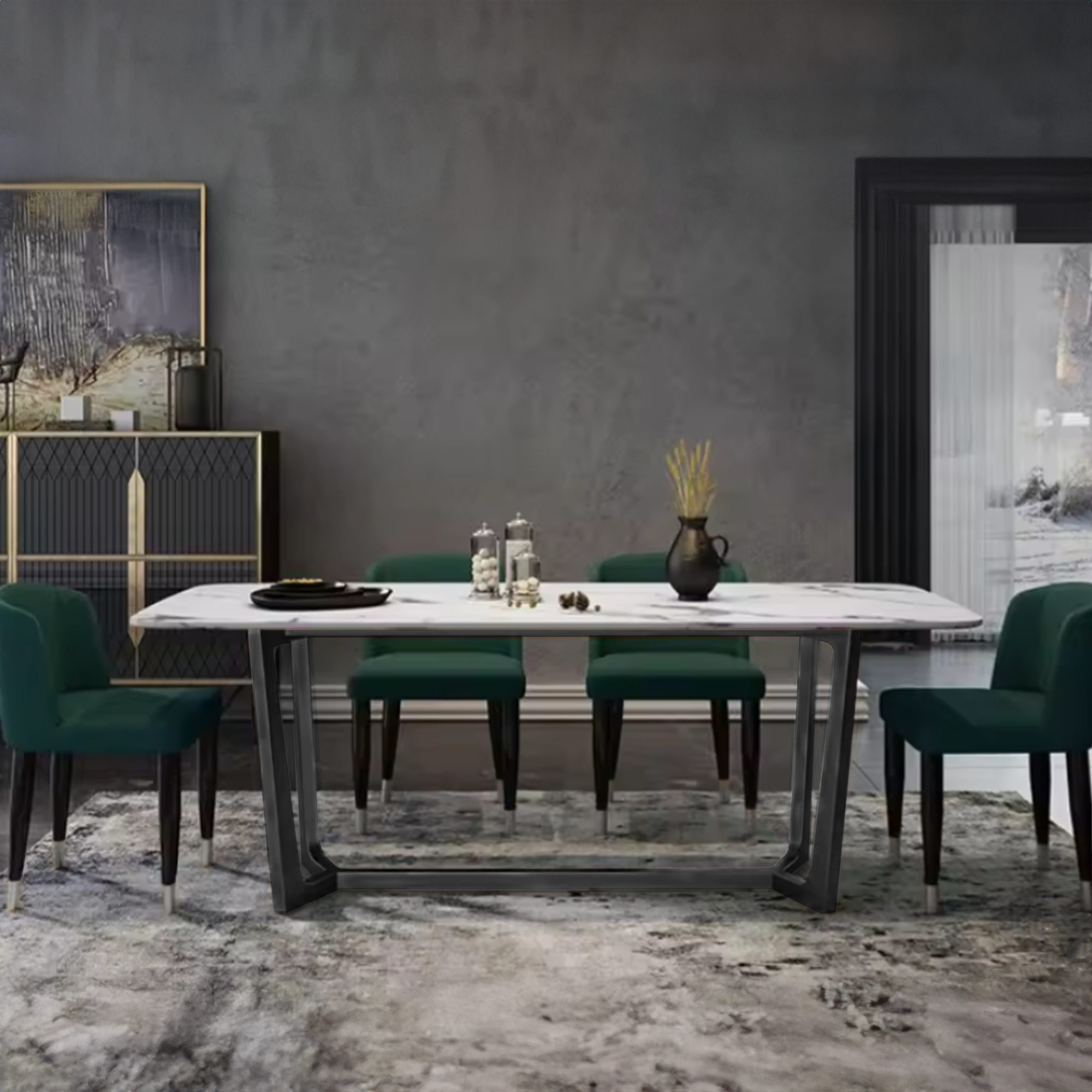 Stainless Steel Table Base Tg-282-200-Brushed Black Gun -  Table bases - ebarza Furniture UAE | Shop Modern Furniture in Abu Dhabi & Dubai - مفروشات ايبازرا في الامارات | تسوق اثاث عصري وديكورات مميزة في دبي وابوظبي