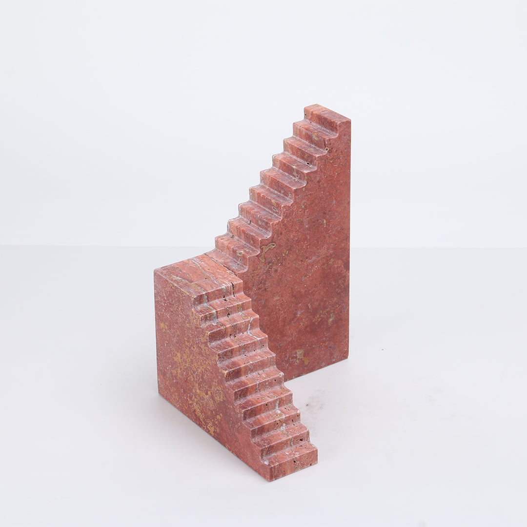 BEACON stair sculpture KA3020A home decor figurine featuring a modern, abstract design in neutral tones.