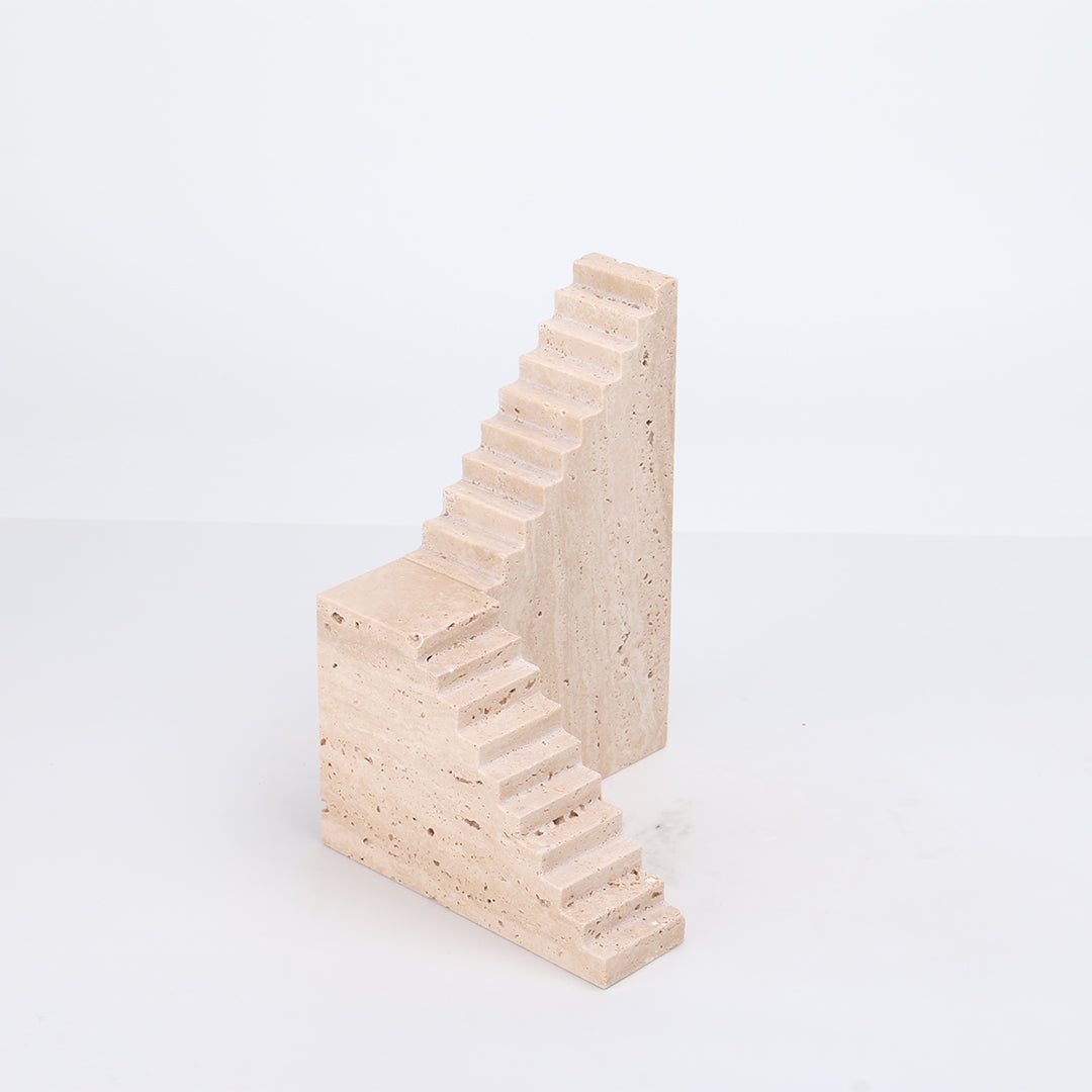 BEACON Stair Sculpture KA3020B home decor figurine showcasing a modern, artistic staircase design in neutral tones