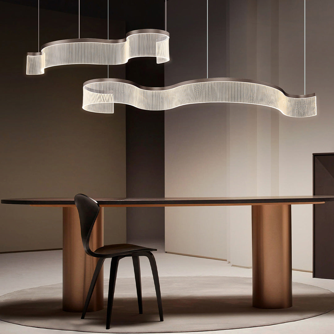 BEACON Stardust Swirl Pendant Lamp, 100x29.5cm, modern design with swirling pattern, ideal for contemporary interior lighting.