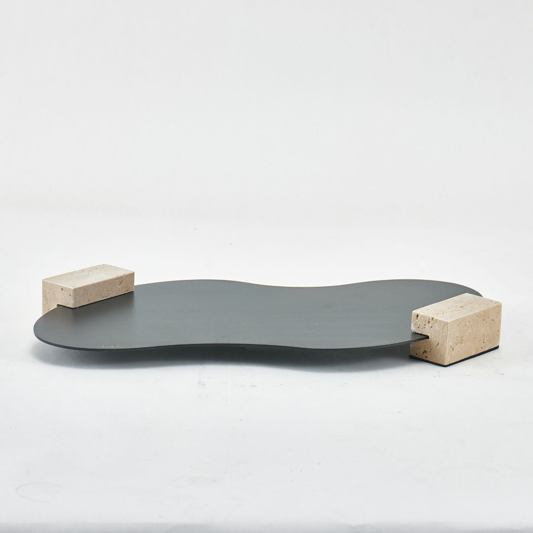 Steel tray G0978A from BEACON FSDG, durable stainless steel tray with raised edges for serving or storage.