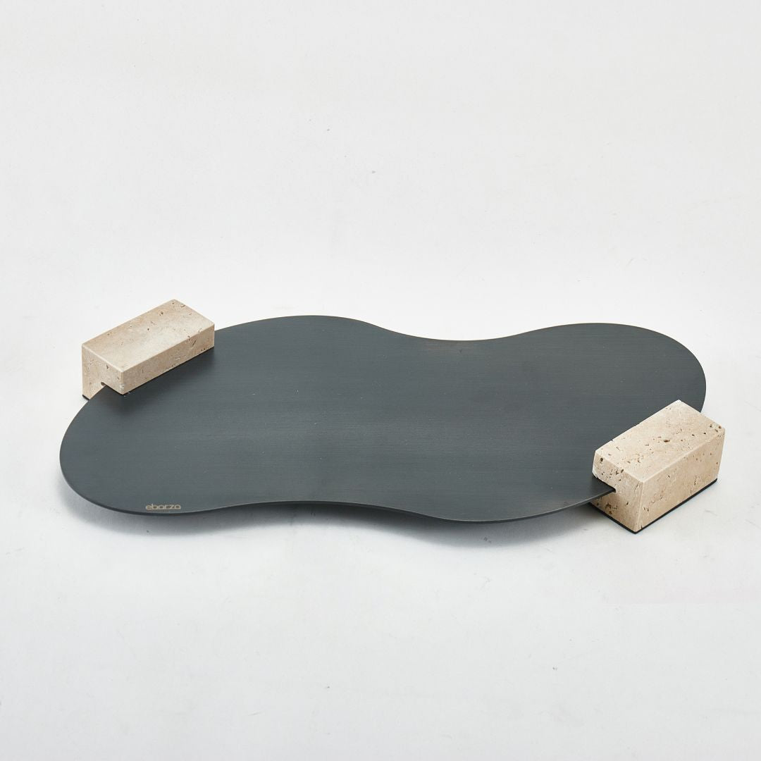Steel tray G0978A by BEACON FSDG, sturdy metal tray with smooth edges, ideal for serving or storage.