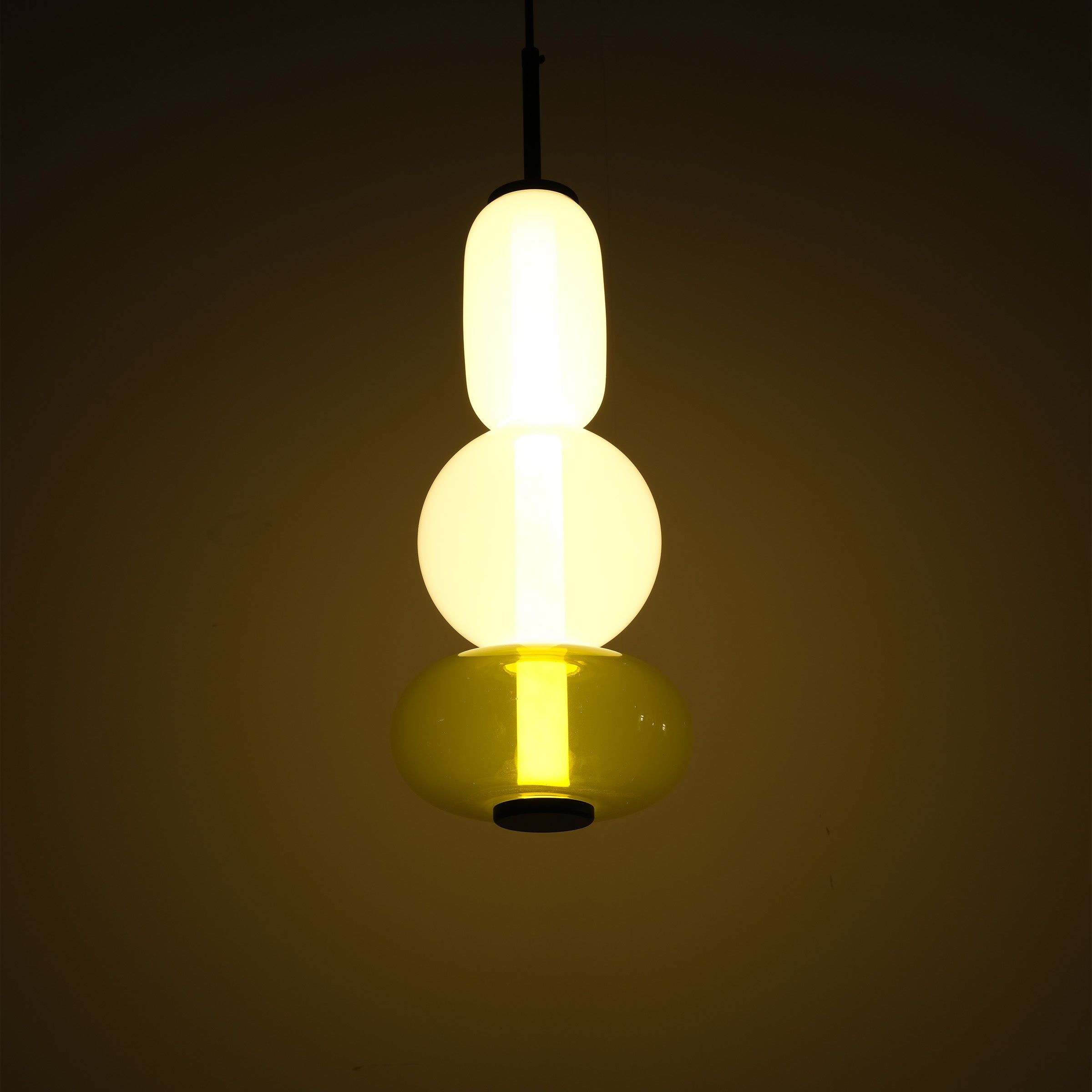 BEACON Stellar Strands Pendant Lamp with 3 glass shades, modern design, hanging pendant lighting for contemporary interiors