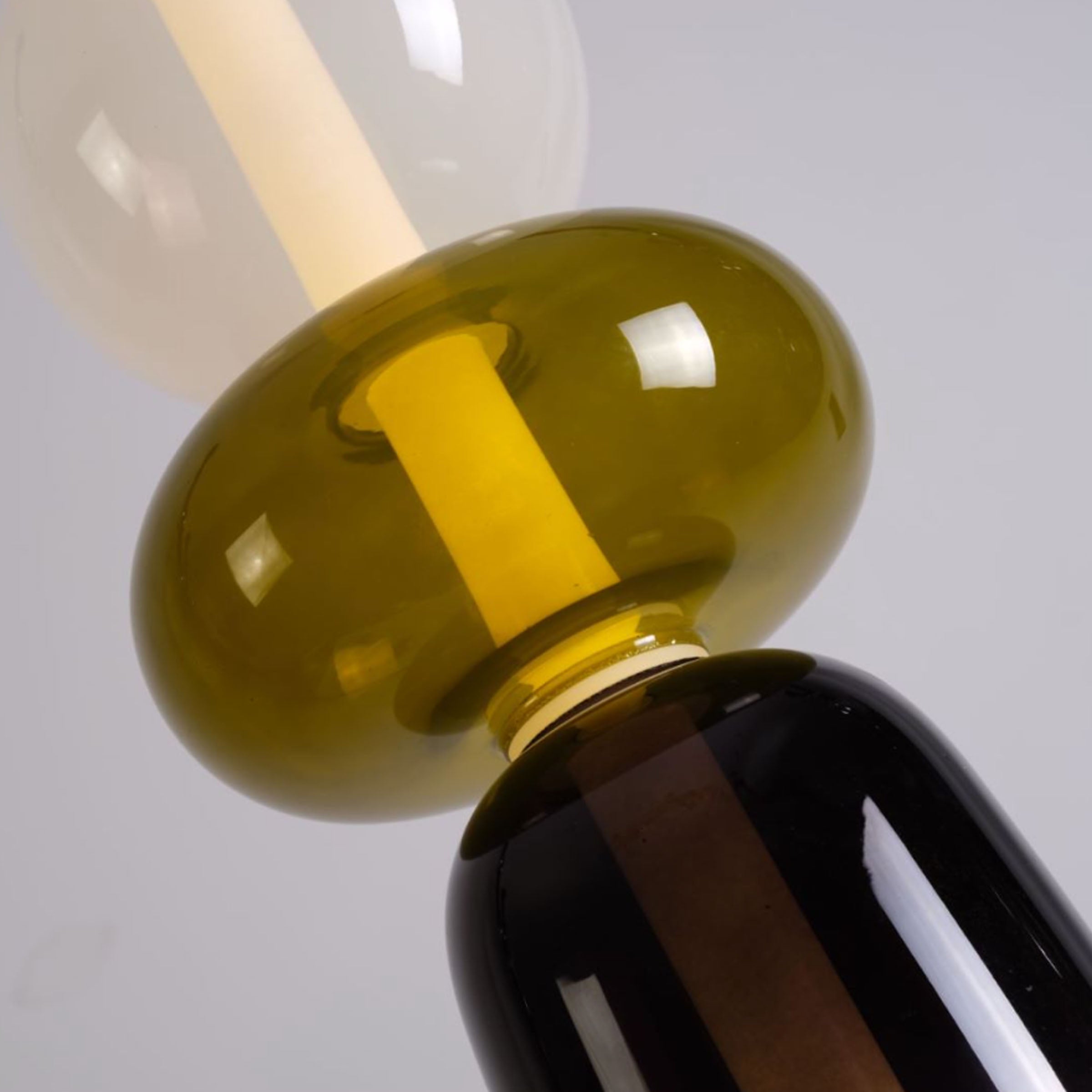 BEACON Stellar Strands Pendant Lamp with four glass shades, modern pendant lighting fixture for stylish home or office decor.