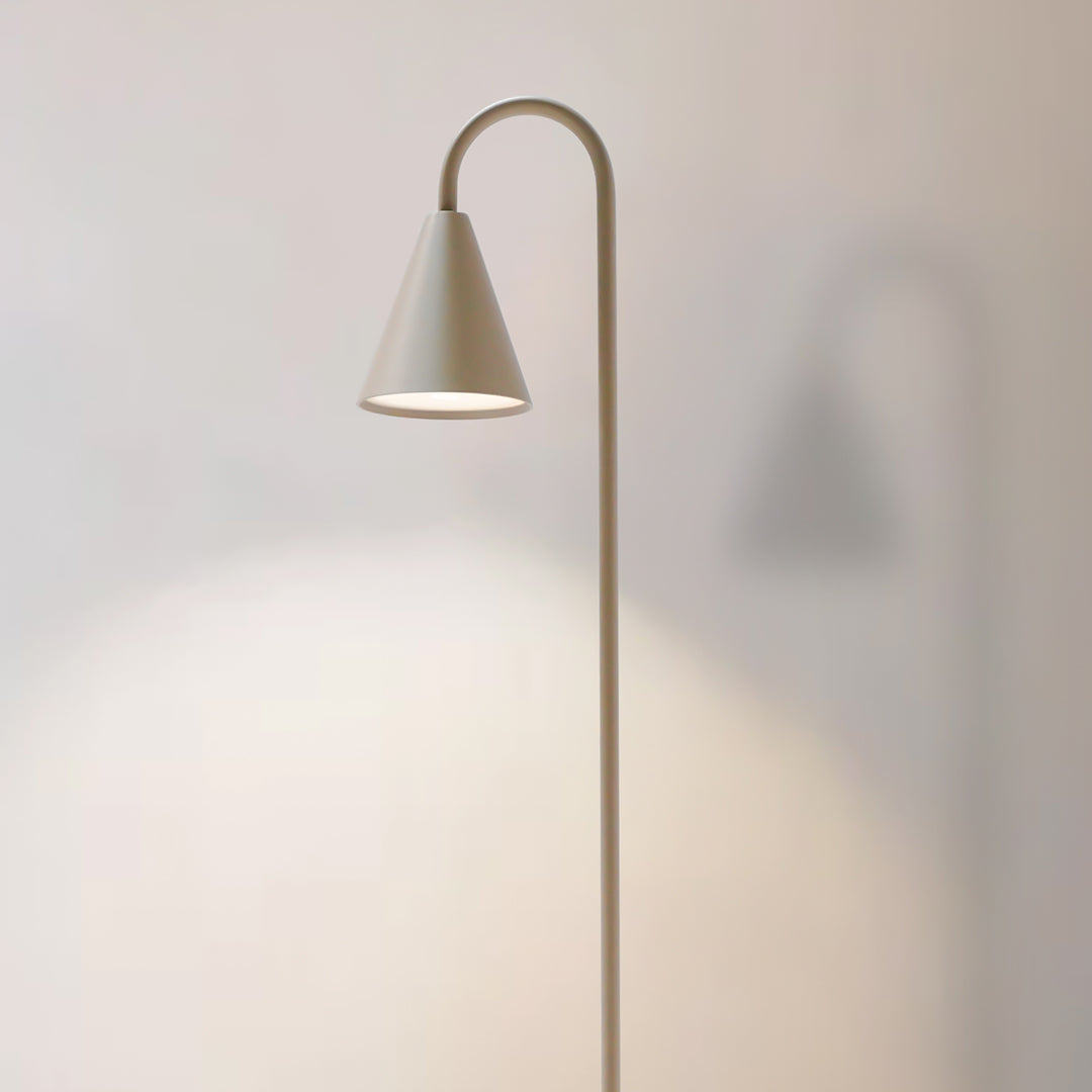 Modern Beacon stick floor lamp LWC458-B with slim design and adjustable height, ideal for living rooms and offices.