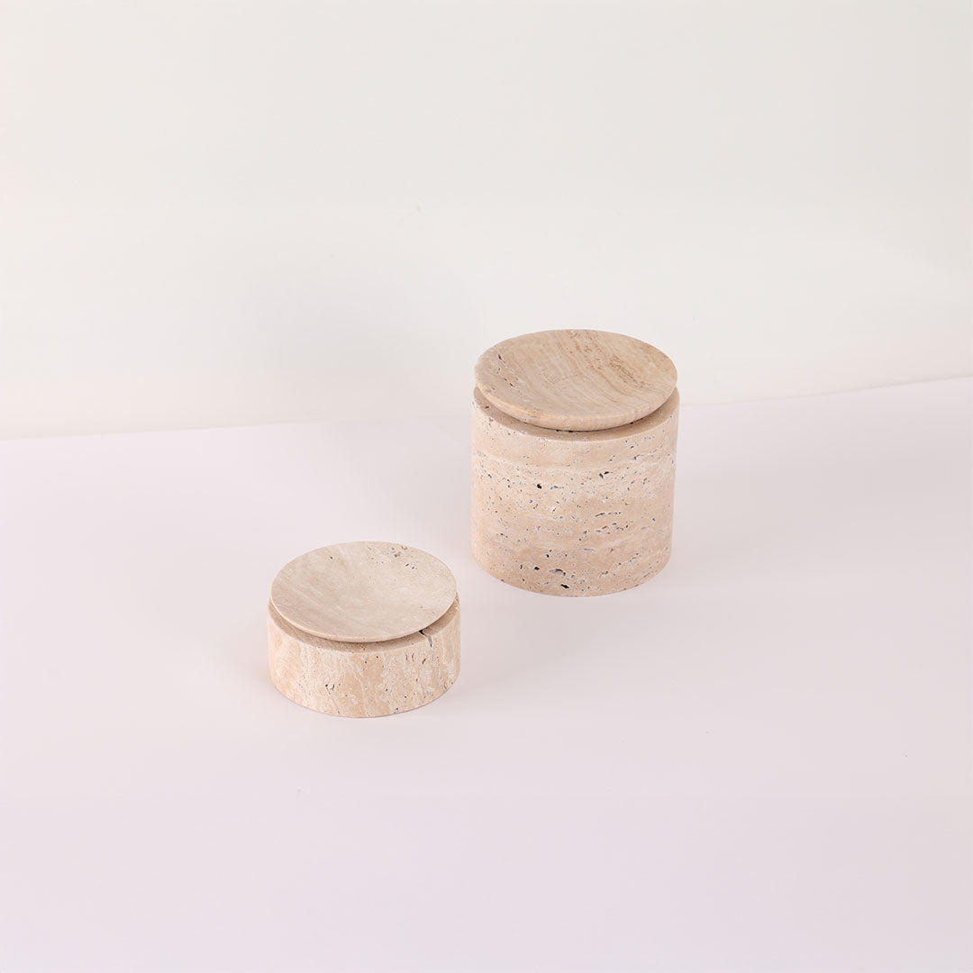 Decorative storage jar from BEACON's home decor figurines collection, featuring a sleek design in a neutral finish.