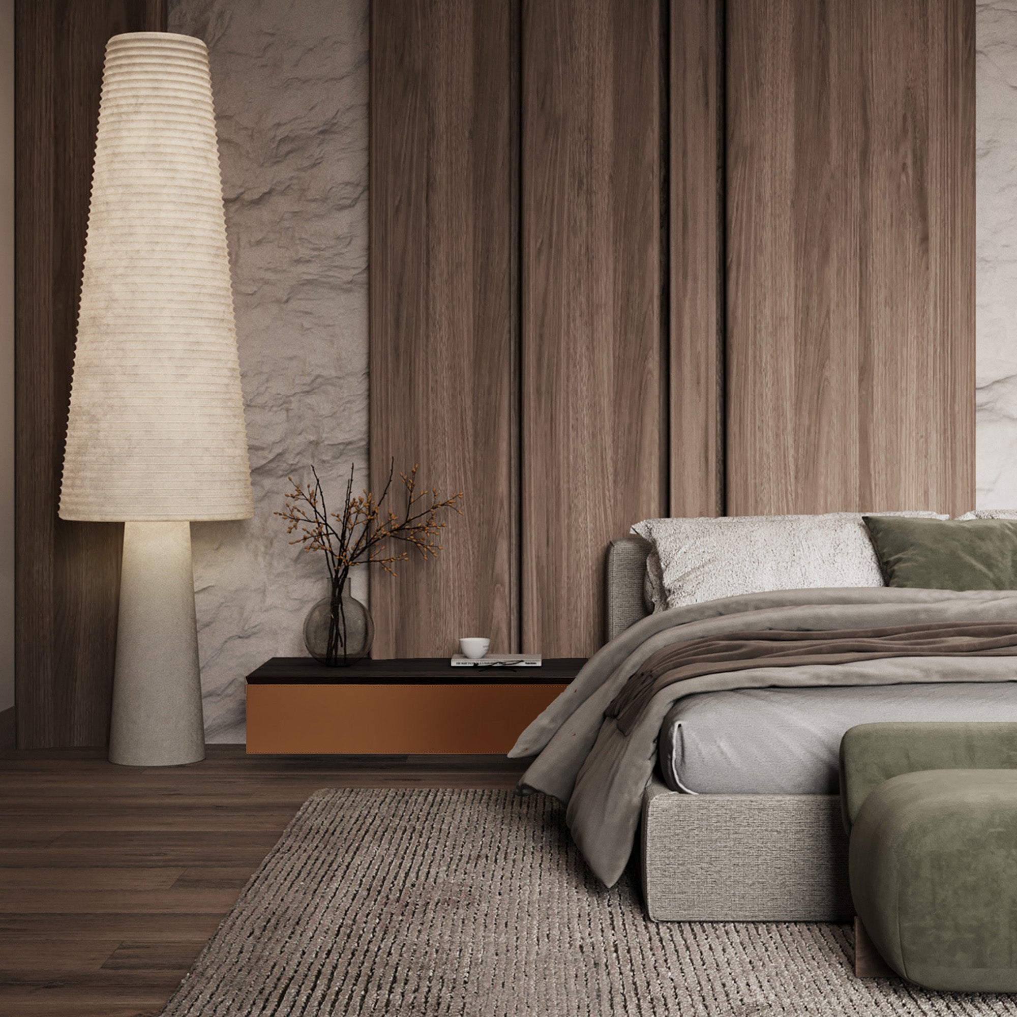 Suspended / Hanged Modular Wall Unit / Side Table  80cm MLL-CUS02-M7 Orange -  Storage/TV Unites - ebarza Furniture UAE | Shop Modern Furniture in Abu Dhabi & Dubai - مفروشات ايبازرا في الامارات | تسوق اثاث عصري وديكورات مميزة في دبي وابوظبي