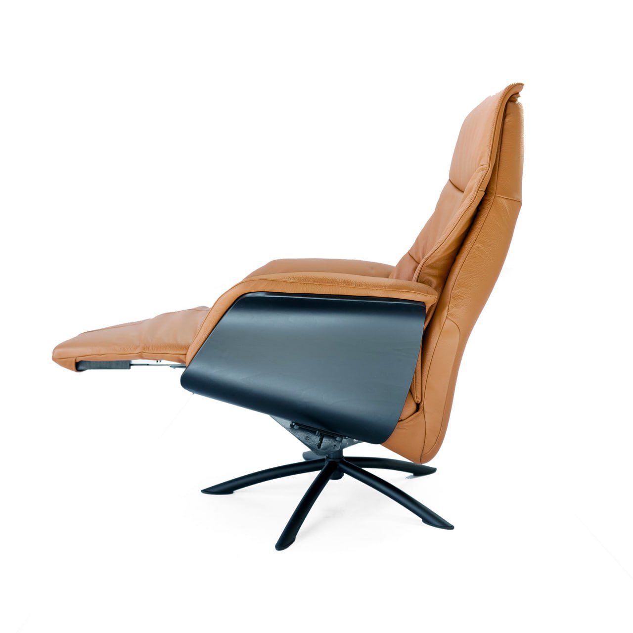 Swivel and Recliner Lounge Chair With Black Legs SL-HJ3462 -  Lounge Chairs - ebarza Furniture UAE | Shop Modern Furniture in Abu Dhabi & Dubai - مفروشات ايبازرا في الامارات | تسوق اثاث عصري وديكورات مميزة في دبي وابوظبي