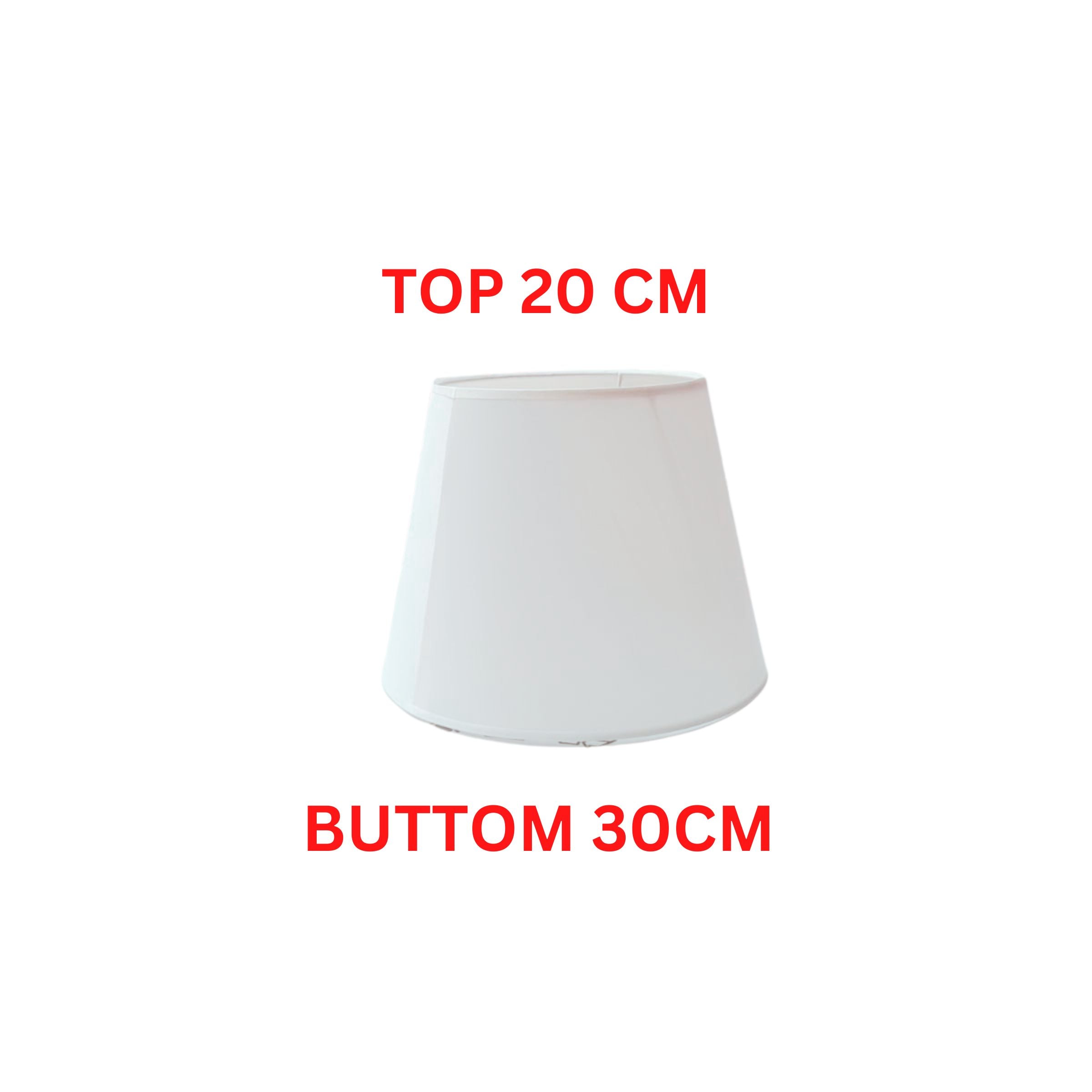 Table Lamp Shade 30Cm White-Small -  Floor Lamps | غطاء مصباح ارضي بيج - ebarza Furniture UAE | Shop Modern Furniture in Abu Dhabi & Dubai - مفروشات ايبازرا في الامارات | تسوق اثاث عصري وديكورات مميزة في دبي وابوظبي