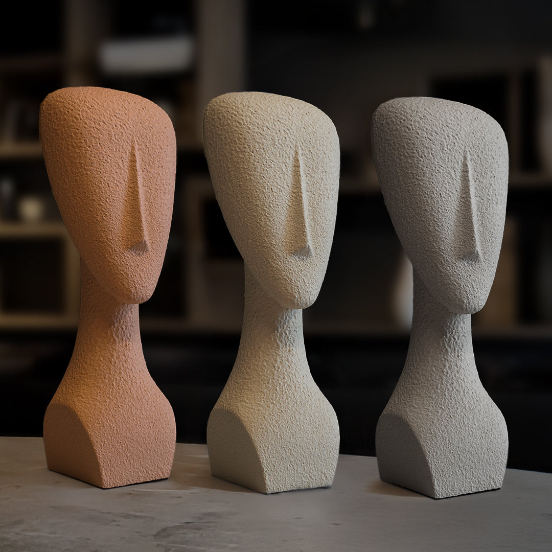 Clay table sculpture from BEACON home decor figurines, featuring artistic craftsmanship and decorative design.