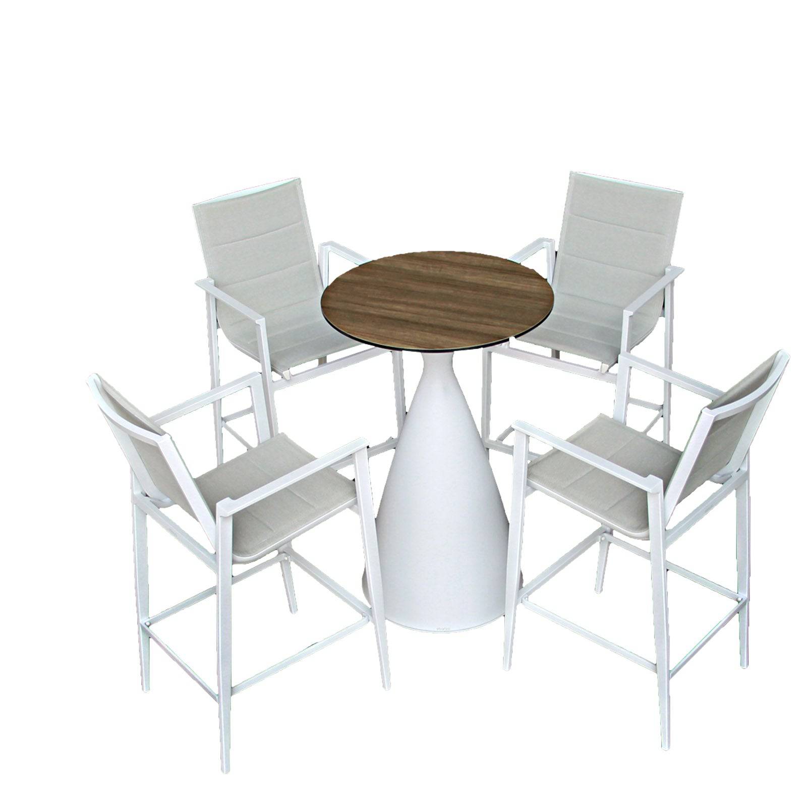 Tango Aluminum Outdoor  Bar Table Aether-Bar-W-Table -  Bar Tables | طاولة مرتفعة من الألومنيوم من تانجو - ebarza Furniture UAE | Shop Modern Furniture in Abu Dhabi & Dubai - مفروشات ايبازرا في الامارات | تسوق اثاث عصري وديكورات مميزة في دبي وابوظبي