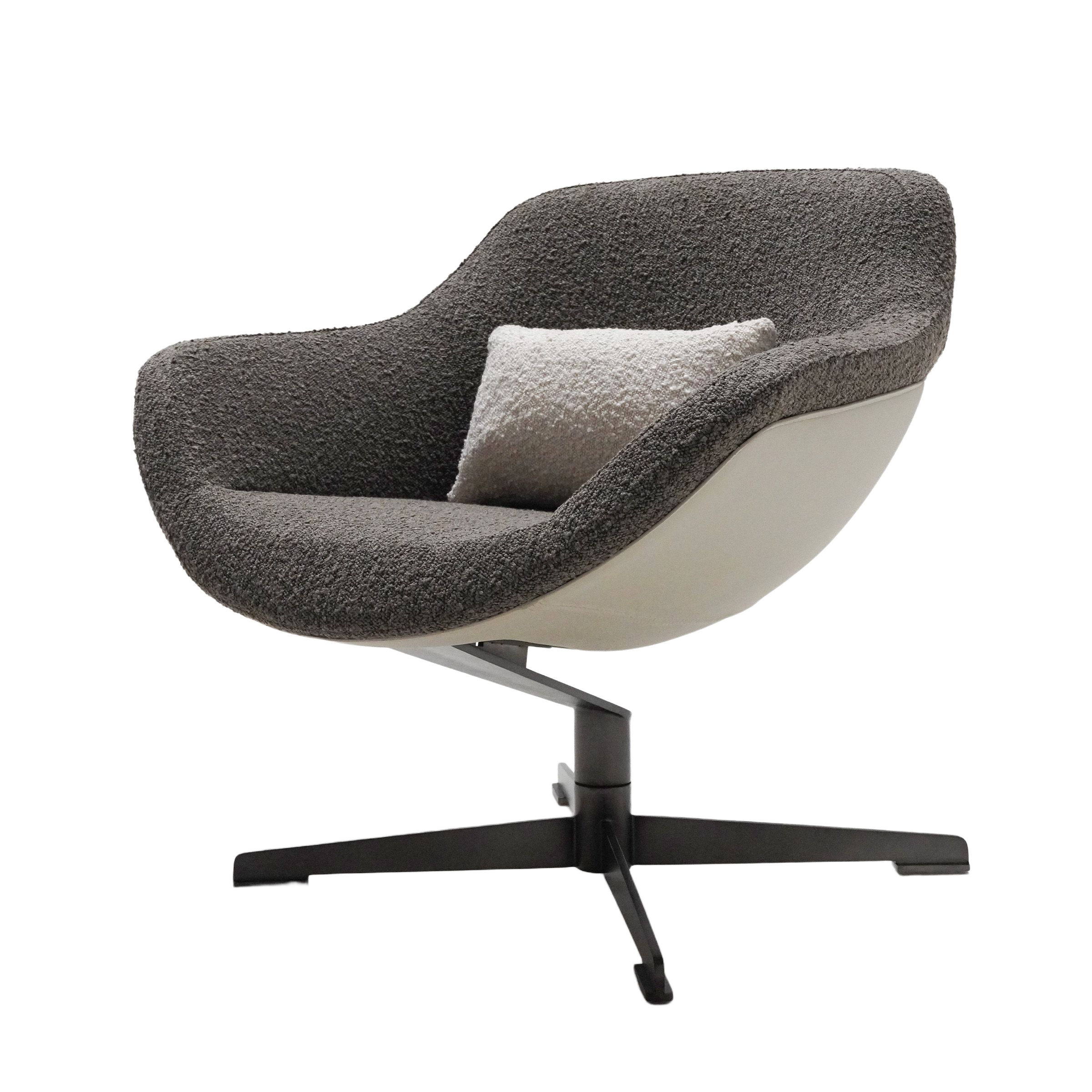 BEACON Teddy Lounge Chair BC679-1 with plush fabric and modern design, ideal for living rooms or relaxing spaces.