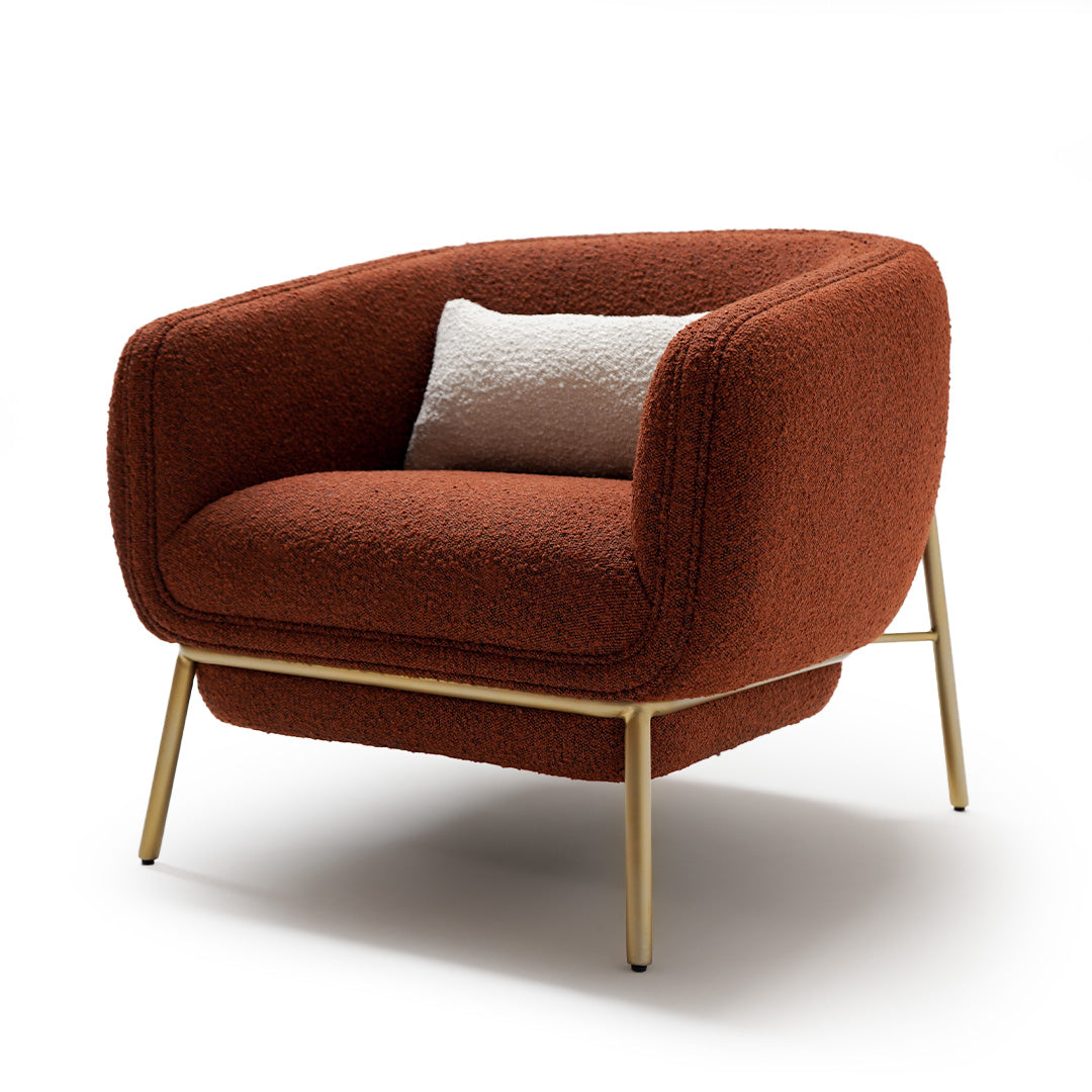 BEACON Teddy Lounge Chair ER-537-MQ with plush fabric and modern design, ideal for living room or lounge space.