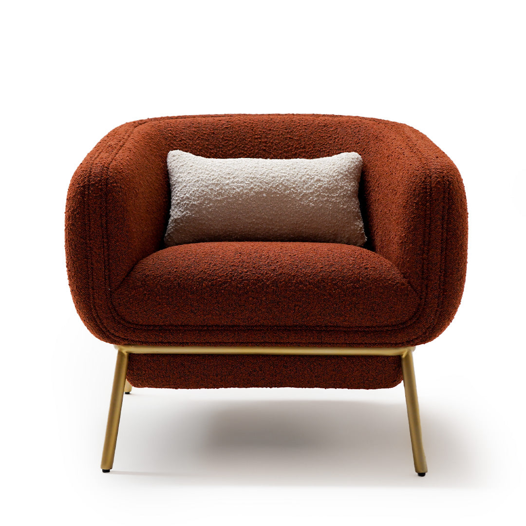 BEACON Teddy Lounge Chair ER-537-MQ with plush fabric and modern design, ideal for relaxing living room seating.