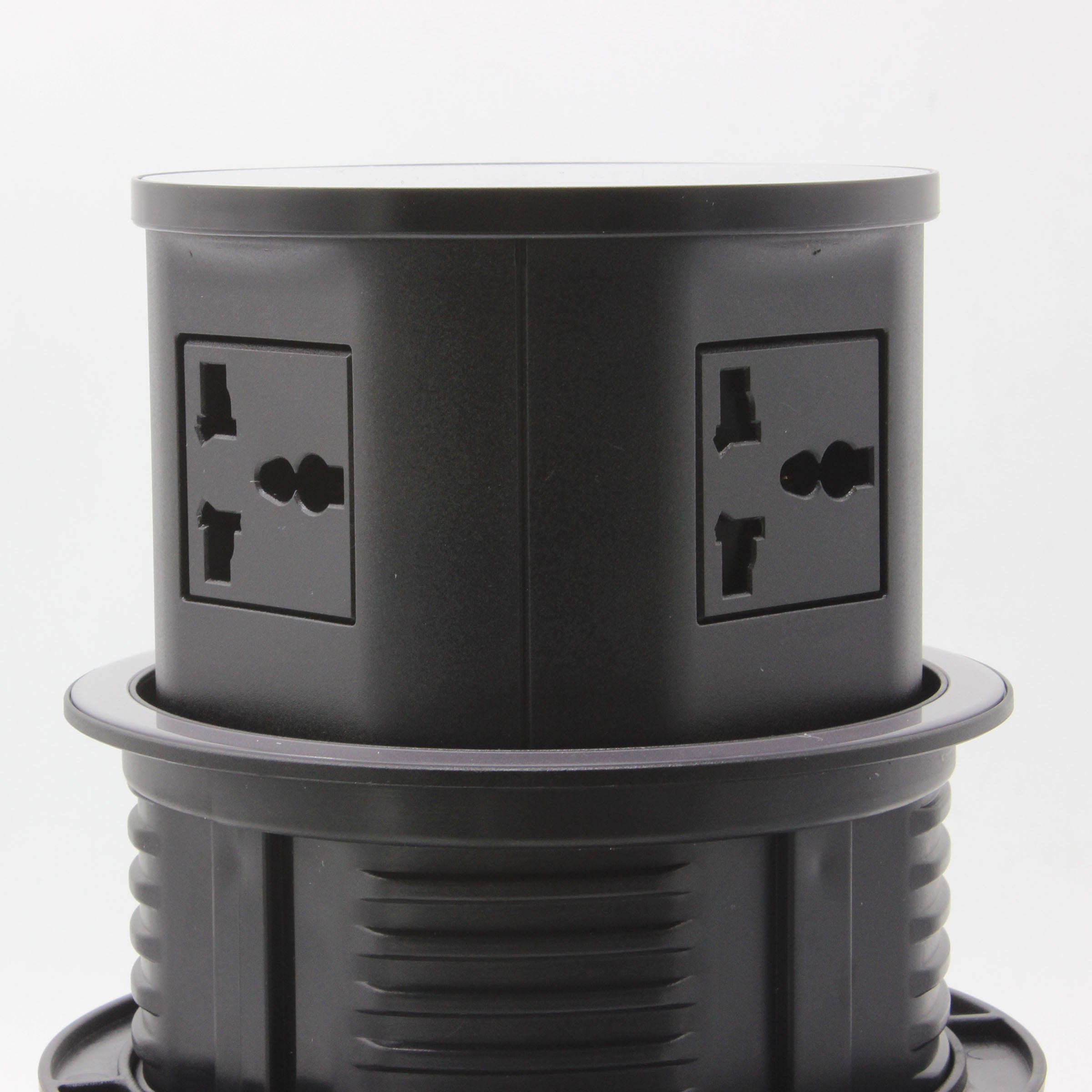 Elegant tempered glass pop-up socket by BEACON JXB-015A, designed for smart socket functionality with a sleek finish.