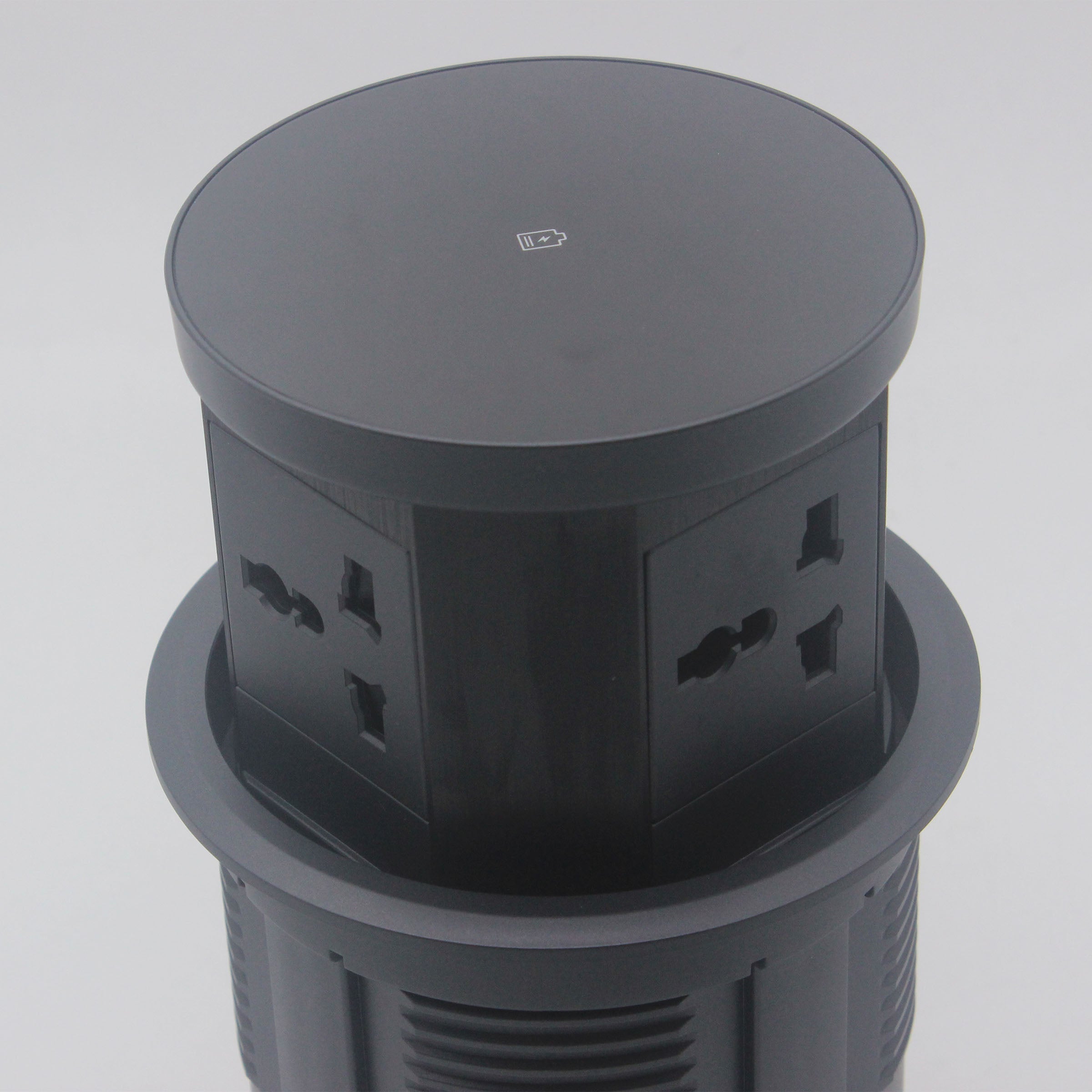 Tempered Glass Pop Up Socket JXB-015B -  Smart Sockets - ebarza Furniture UAE | Shop Modern Furniture in Abu Dhabi & Dubai - مفروشات ايبازرا في الامارات | تسوق اثاث عصري وديكورات مميزة في دبي وابوظبي