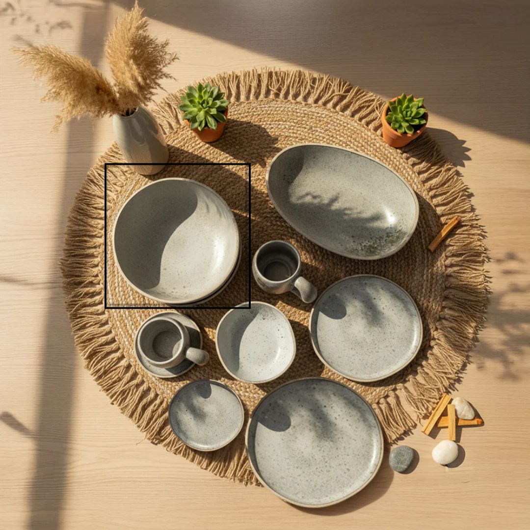 BEACON Terra dinnerware stoneware bowl for salads, desserts, or cereal, featuring a simple, elegant design.