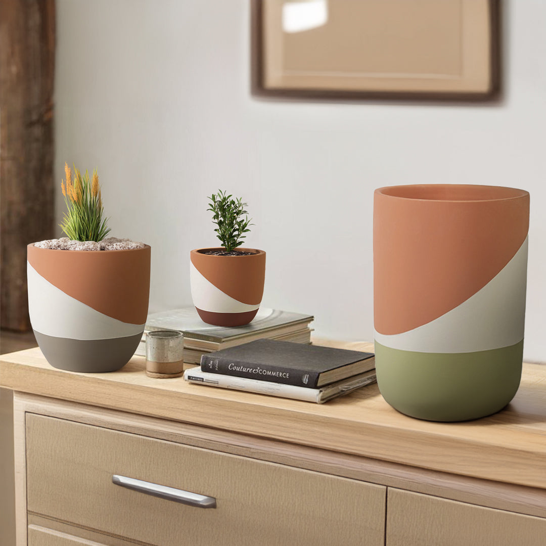 Terracotta Dream outdoor/indoor planter box by BEACON, with a rustic terracotta finish and rectangular shape for versatile use.