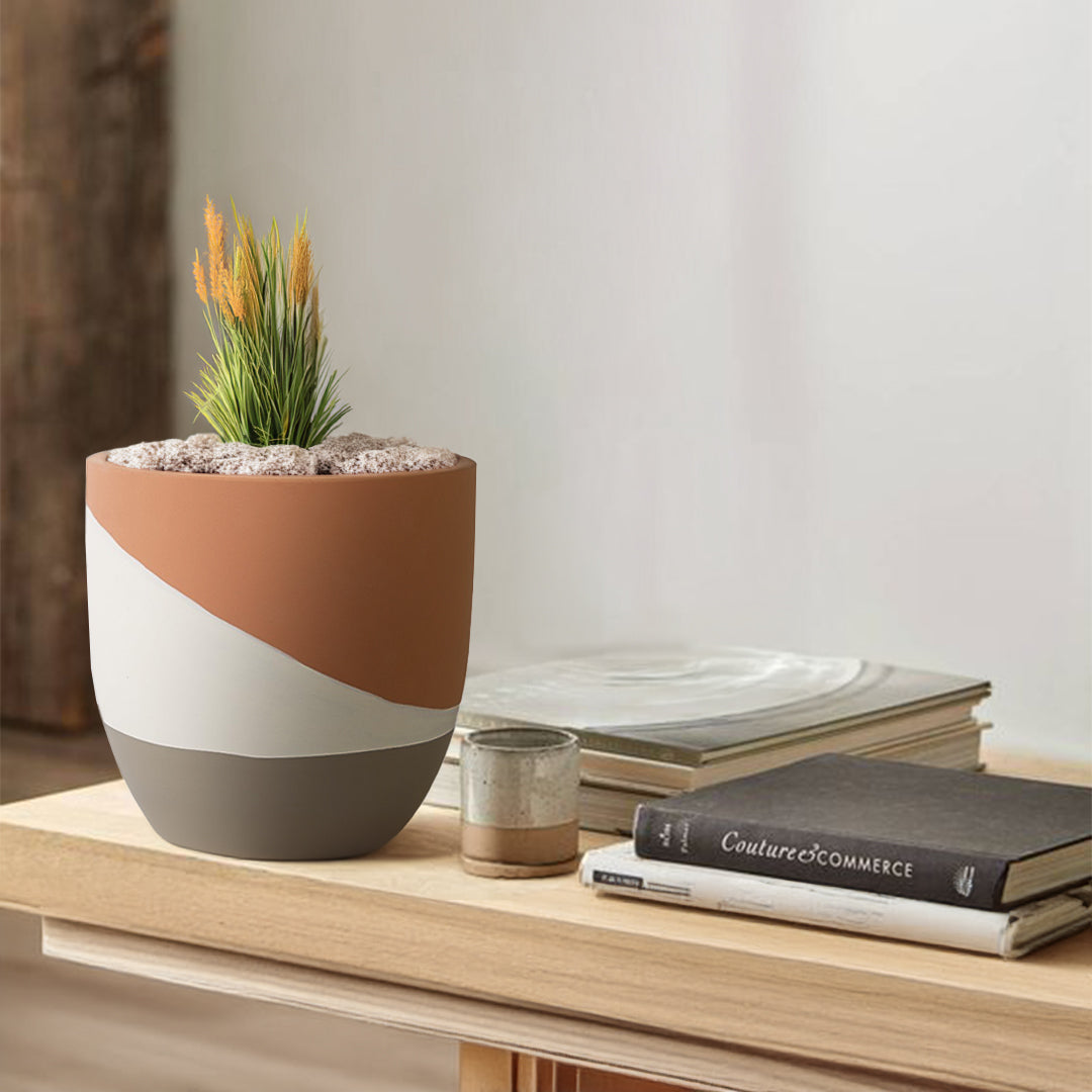 Terracotta Dream outdoor and indoor planter box by BEACON, featuring a rustic terracotta finish and versatile design.