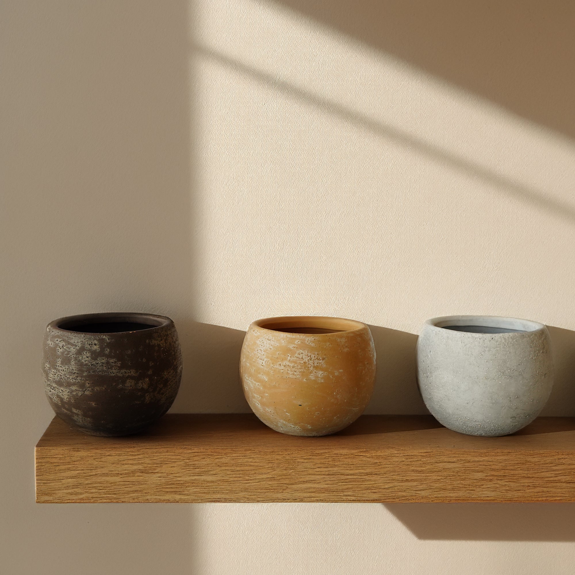 Terracotta Groove outdoor and indoor planter box by BEACON, featuring a textured groove design for stylish plant display.