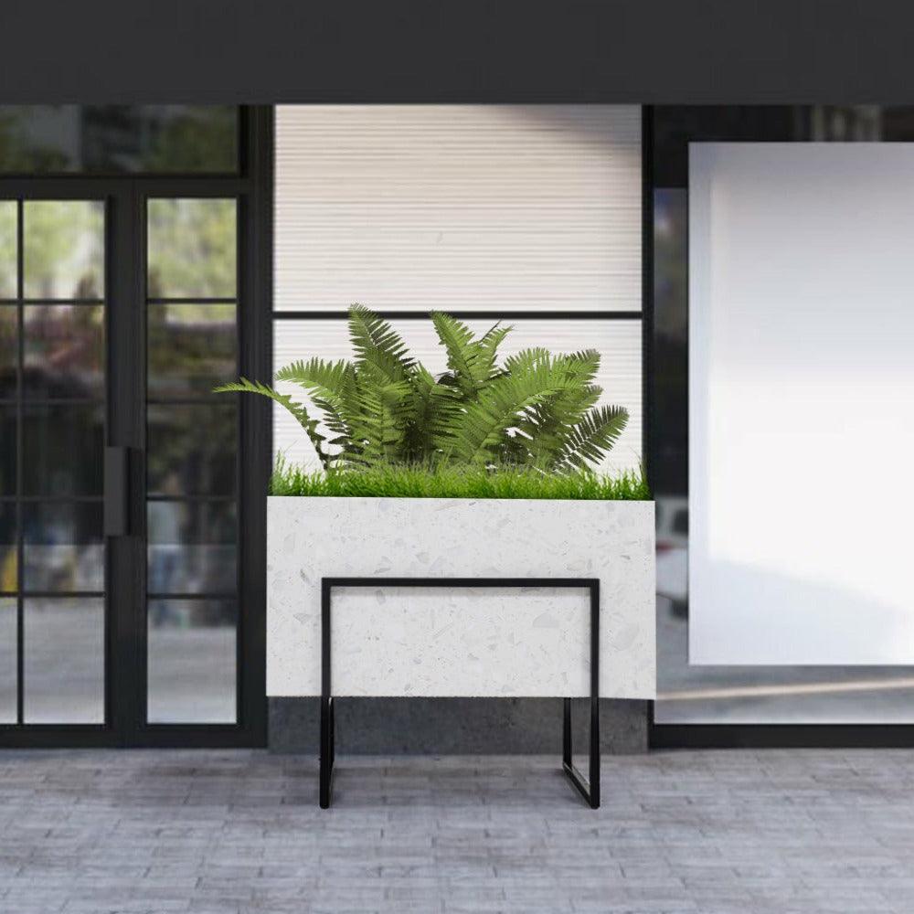 Terrazzo Planter Box 309-N012 -  Planter Boxes - ebarza Furniture UAE | Shop Modern Furniture in Abu Dhabi & Dubai - مفروشات ايبازرا في الامارات | تسوق اثاث عصري وديكورات مميزة في دبي وابوظبي
