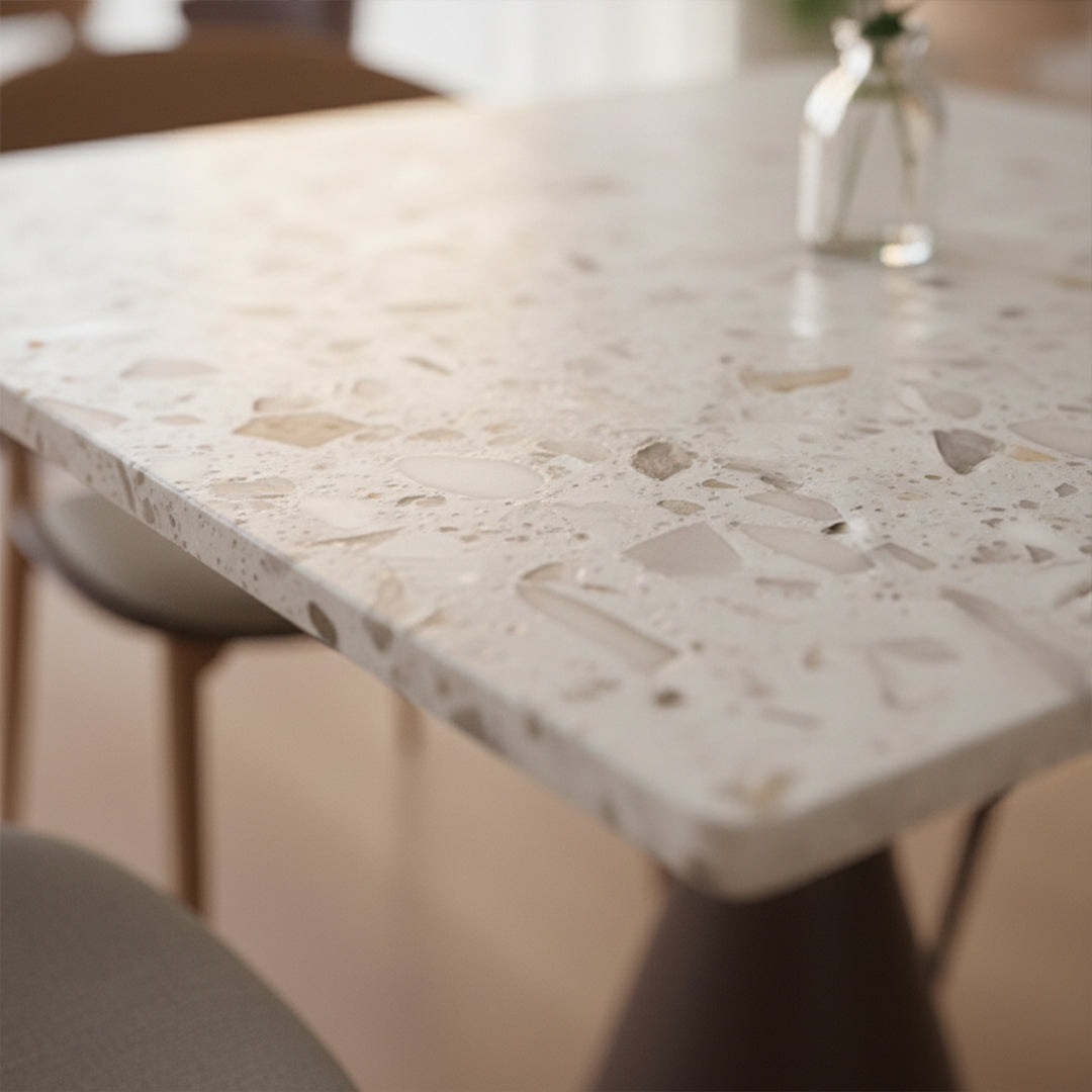 BEACON terrazzo table top 301-N012, durable surface with colorful terrazzo pattern, ideal for modern table designs