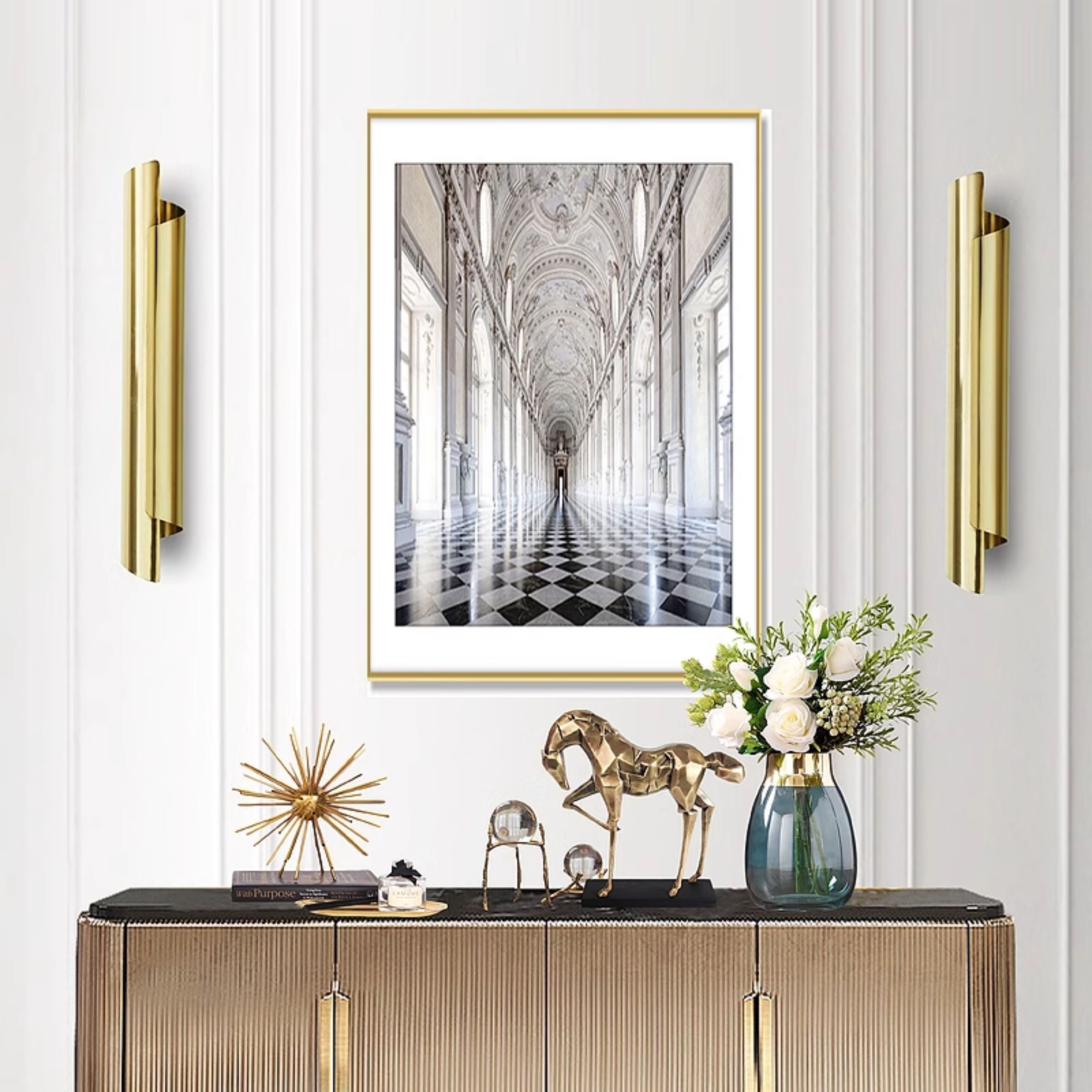 Pre-order 35 Days Delivery The Golden Roll Wall Lamp CY-BD-1025 -  Wall Lamps - ebarza Furniture UAE | Shop Modern Furniture in Abu Dhabi & Dubai - مفروشات ايبازرا في الامارات | تسوق اثاث عصري وديكورات مميزة في دبي وابوظبي