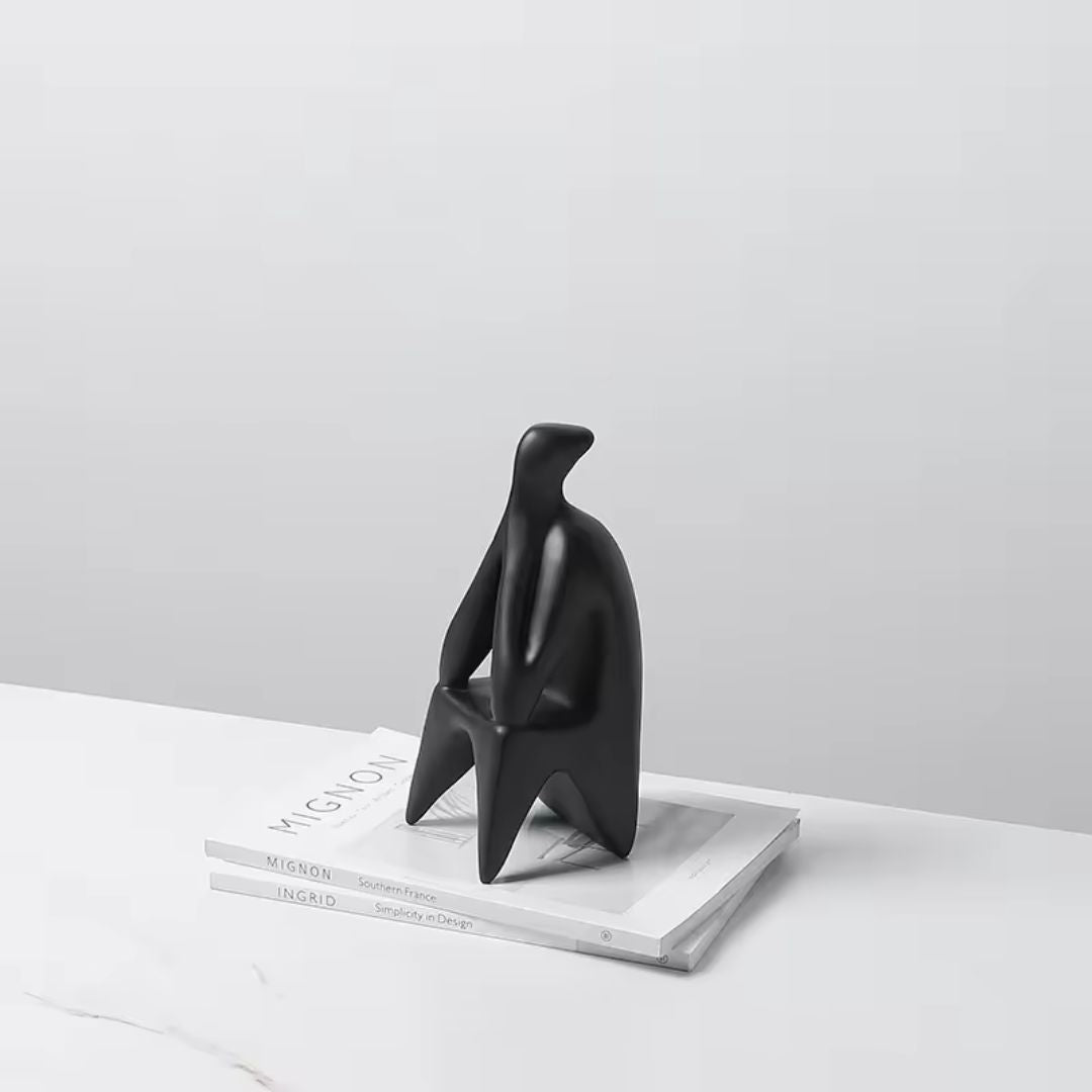 BEACON The Thinker ornament, a home decor figurine, showcasing a contemplative pose in detailed craftsmanship.