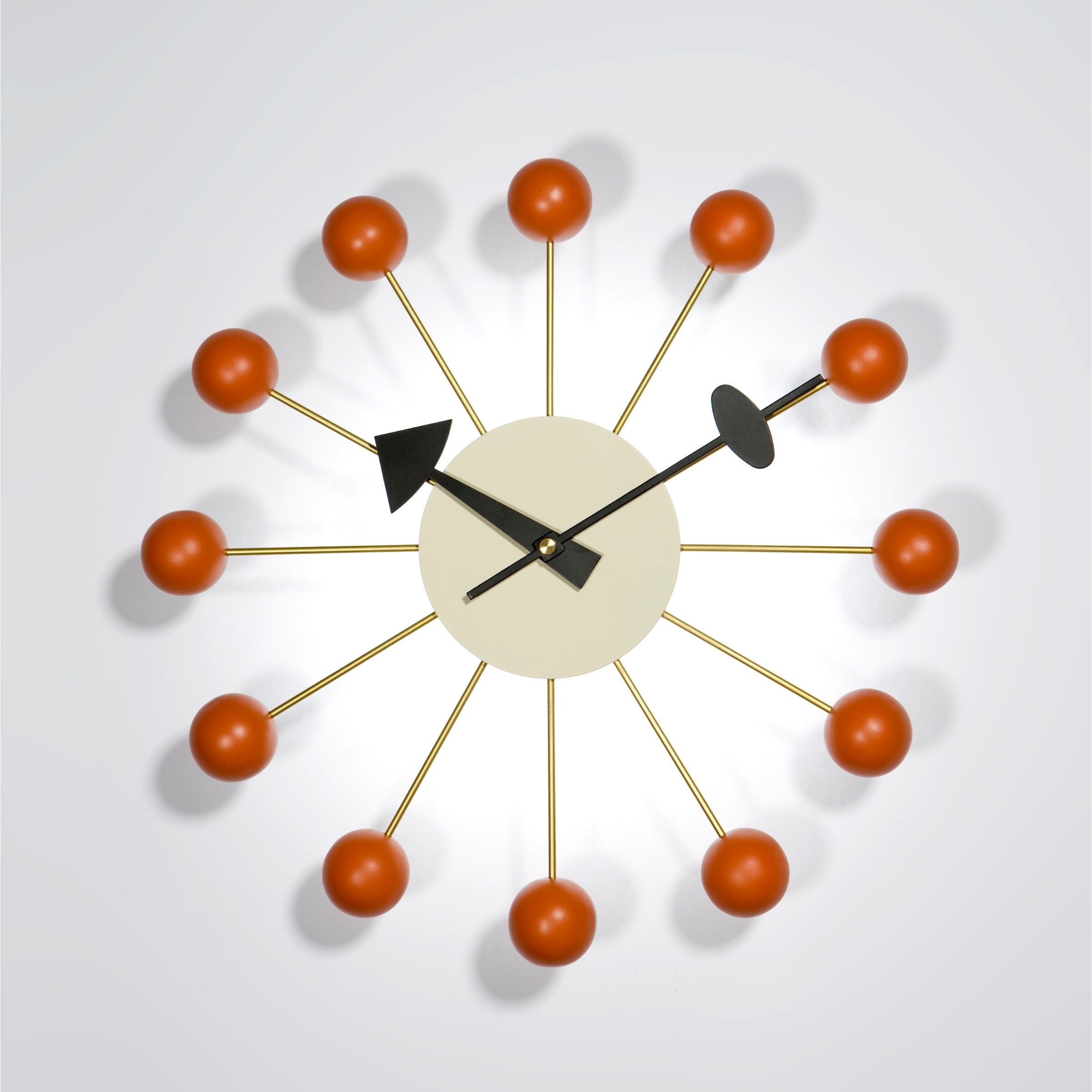 Time Wall Clock Cw09-Orange -  Clocks - ebarza Furniture UAE | Shop Modern Furniture in Abu Dhabi & Dubai - مفروشات ايبازرا في الامارات | تسوق اثاث عصري وديكورات مميزة في دبي وابوظبي