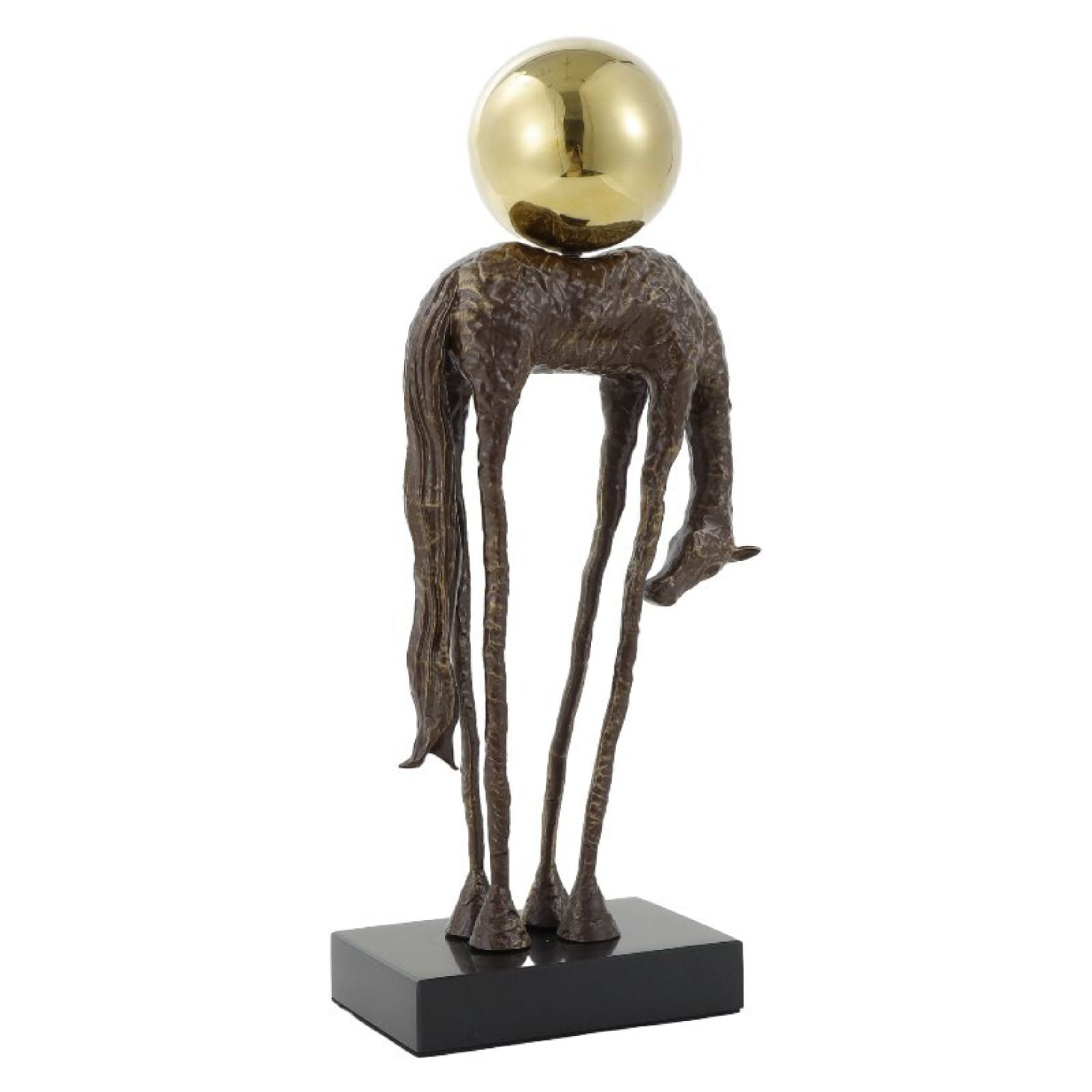Tin alloy horse figurine for home decor, detailed and realistic design, crafted by Beacon brand, perfect for stylish interior accents.
