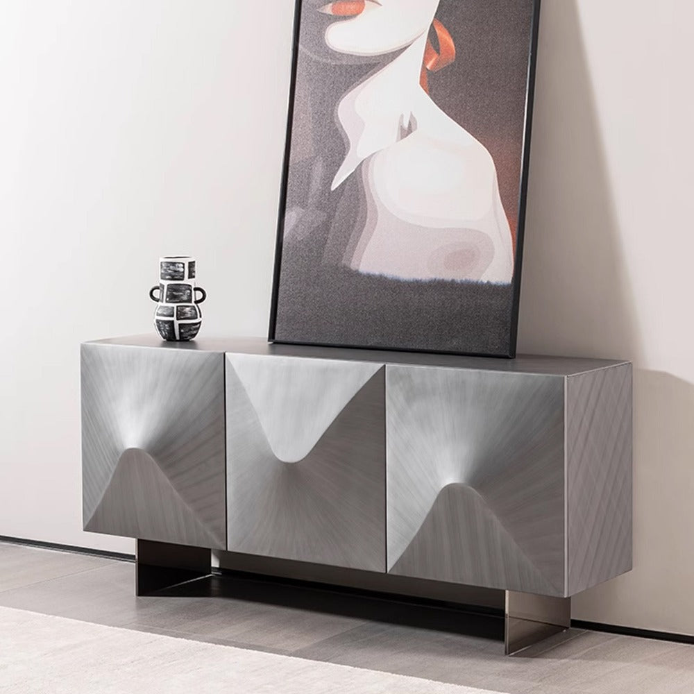 Titanium wooden sideboard by BEACON, model IBG-B215, featuring sleek design and ample storage space.