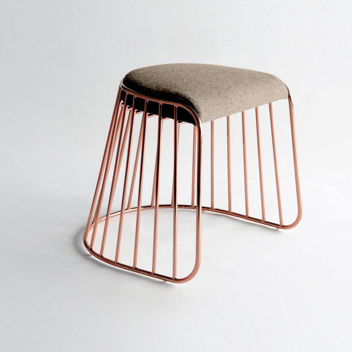 45cm Stool Torino Stool 45Cm Bp8804Rg | Elegant Steel Pouf ebarza