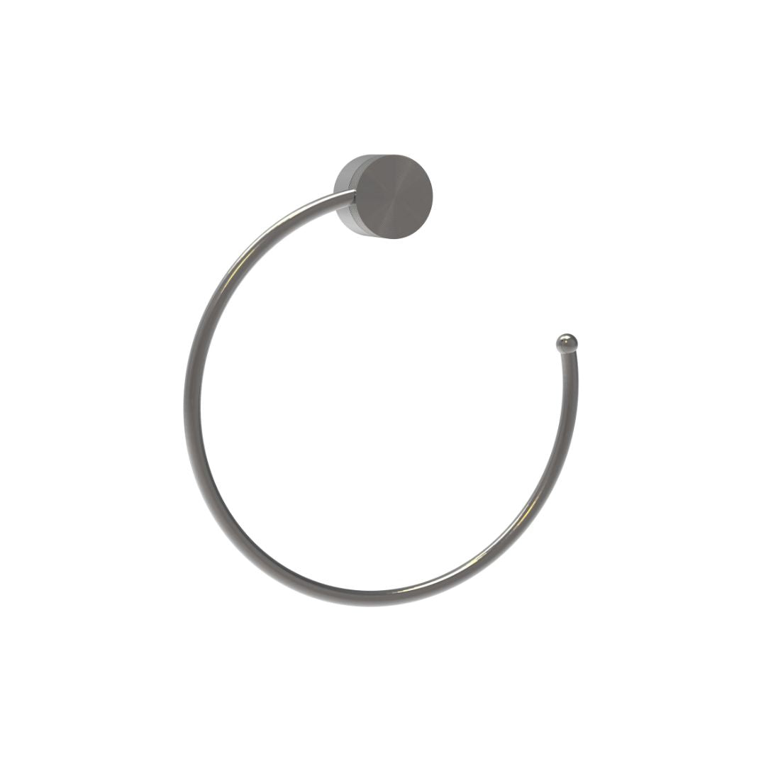 BEACON Towel Ring 901 02ABCG bathroom accessory mounted on wall, chrome finish, for hanging towels in bathroom.