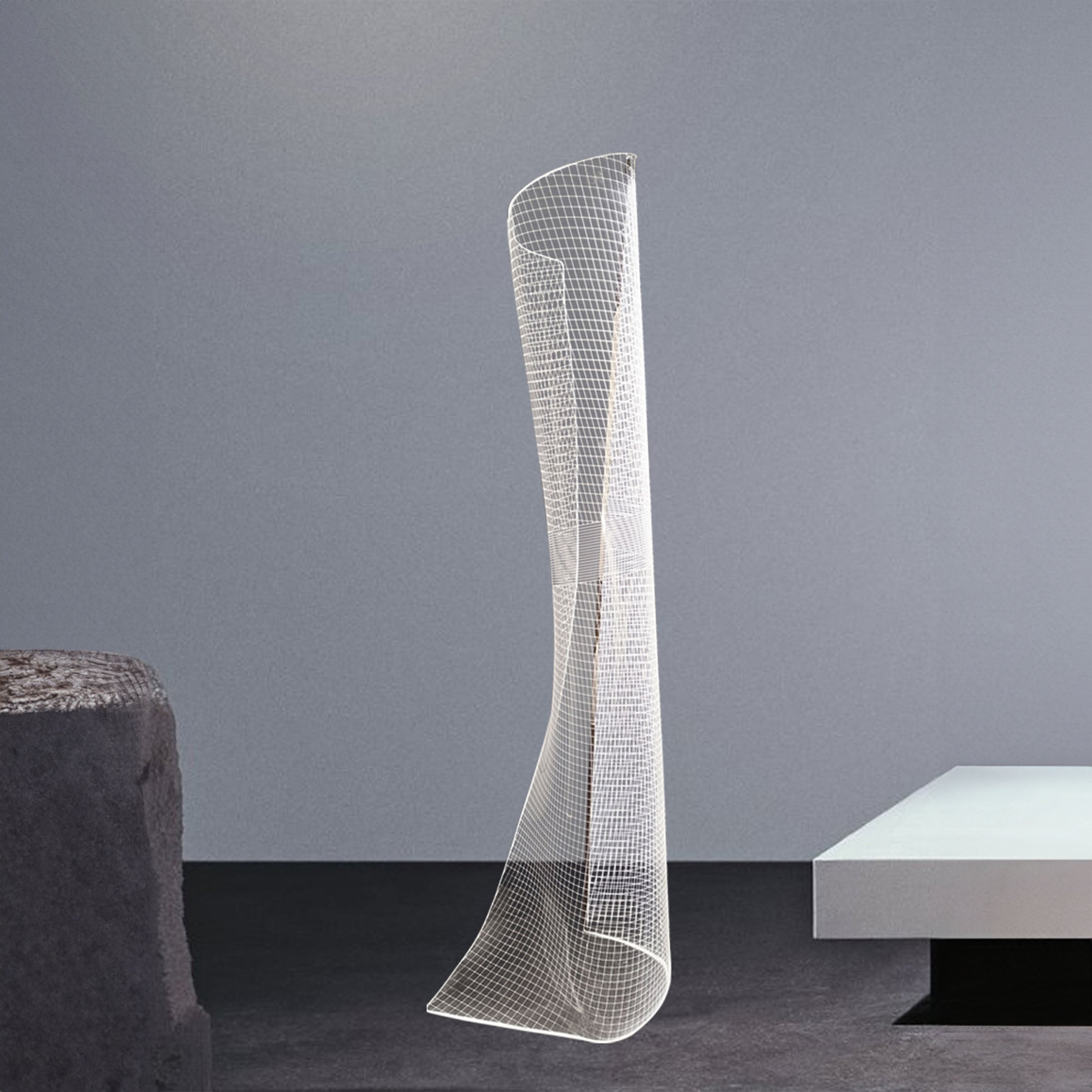 Transparent Torso Floor Lamp MA05706F-001 -  Floor Lamps - ebarza Furniture UAE | Shop Modern Furniture in Abu Dhabi & Dubai - مفروشات ايبازرا في الامارات | تسوق اثاث عصري وديكورات مميزة في دبي وابوظبي