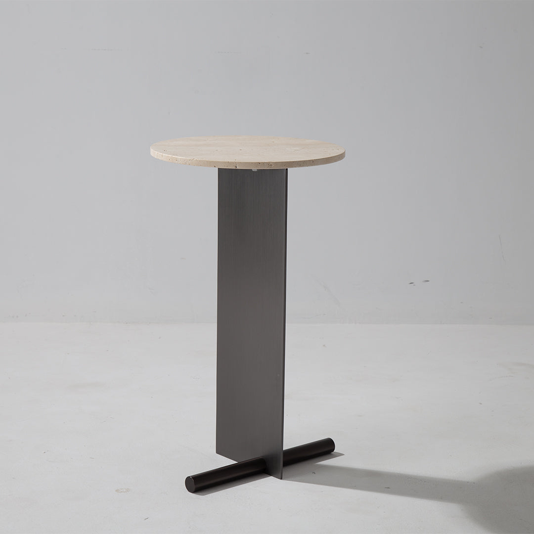 Travertine coffee table with sleek design from BEACON JIADG, model JA053-A, featuring a smooth stone surface and modern style.