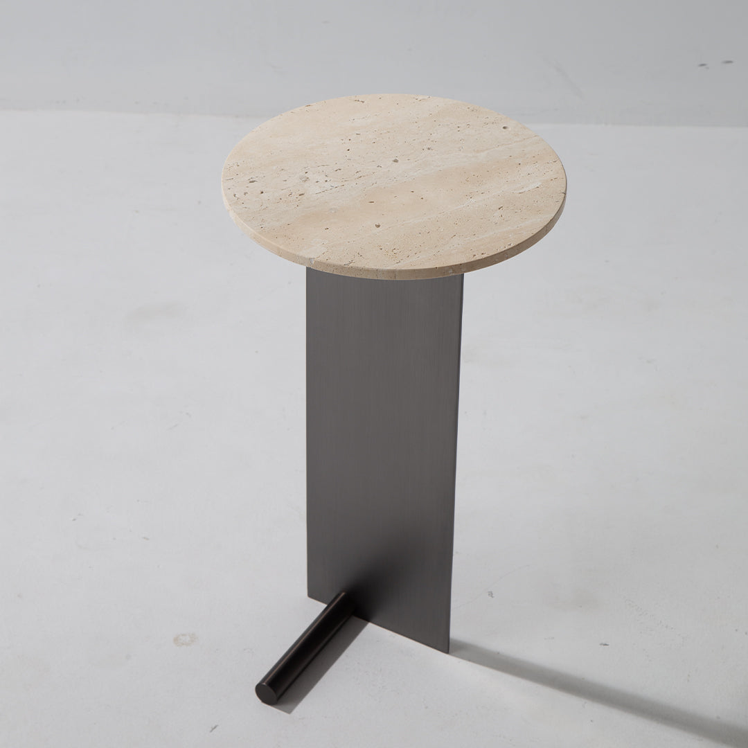 Elegant BEACON travertine coffee table with a sleek rectangular design and natural stone finish.