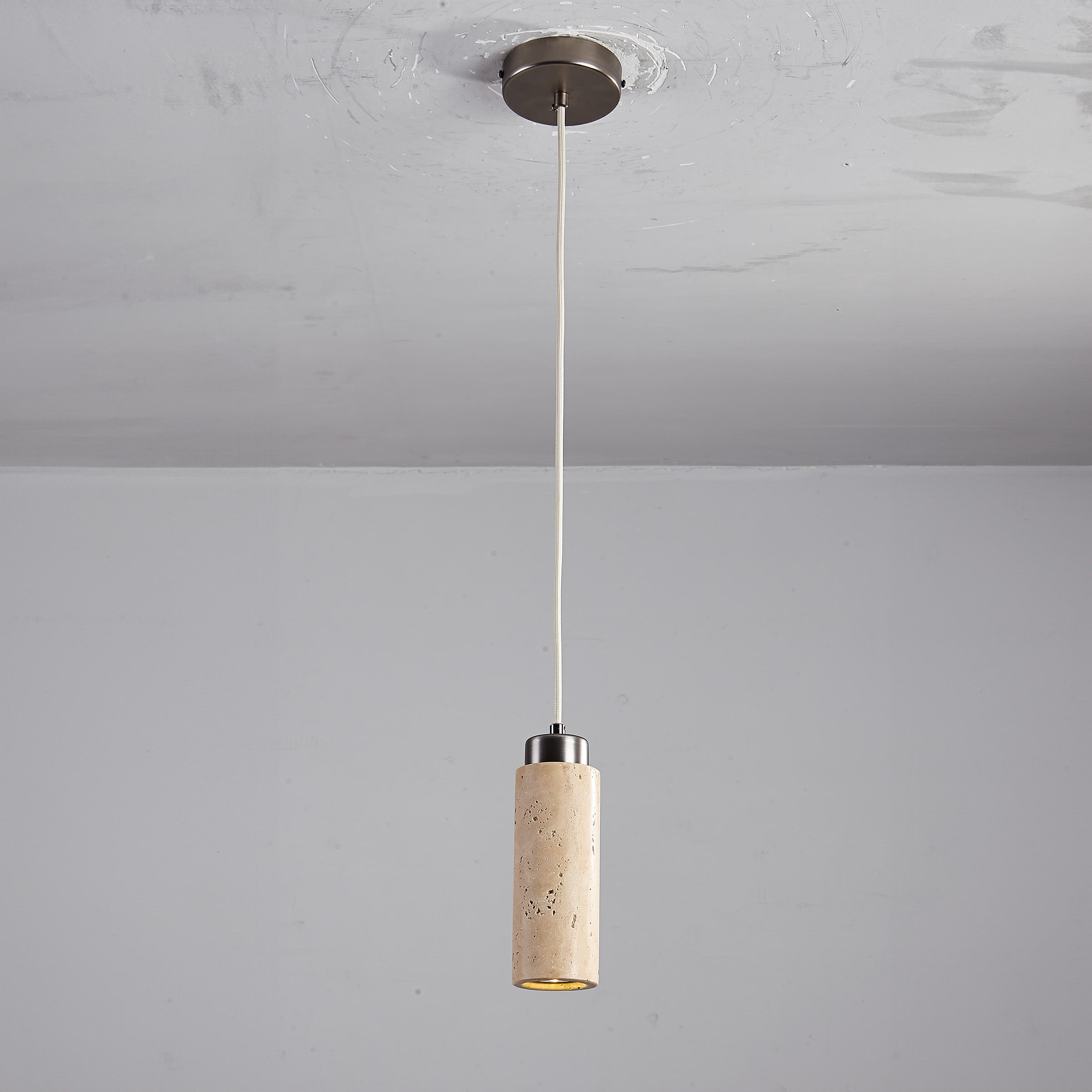 BEACON JIADG travertine pendant lamp 60005-1P hanging ceiling light with textured stone finish and modern design