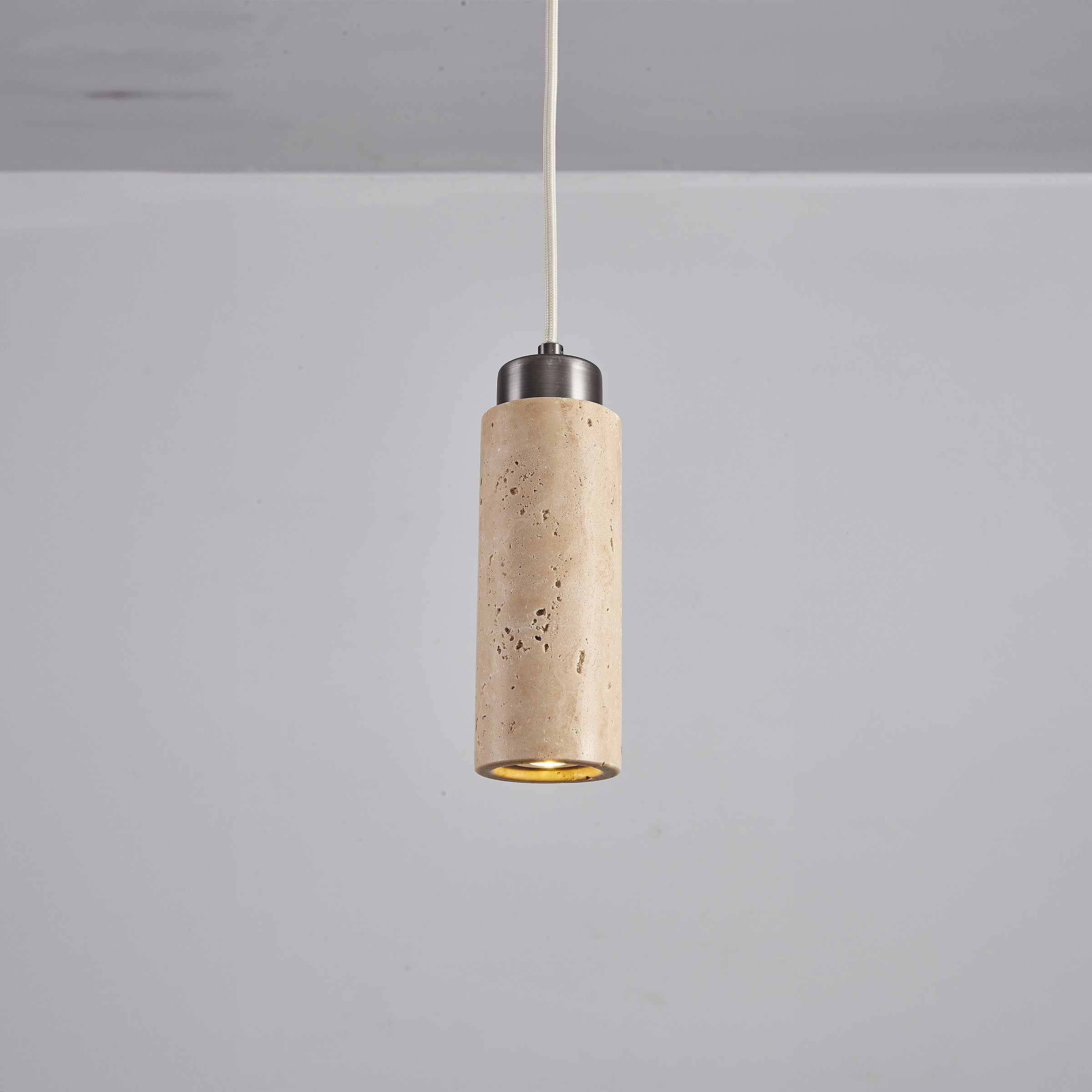 BEACON JIADG travertine pendant lamp 60005-1P hanging light fixture with natural stone finish, modern interior lighting decor