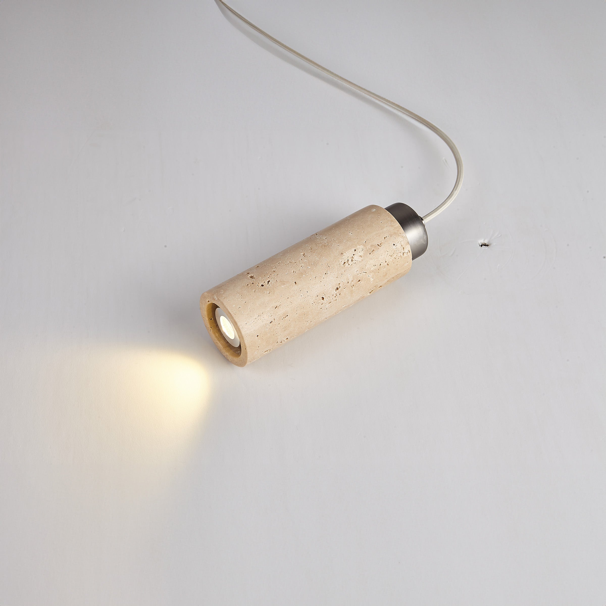 BEACON JIADG travertine pendant lamp 60005-1P hanging light fixture with natural stone finish, modern pendant lighting for interiors