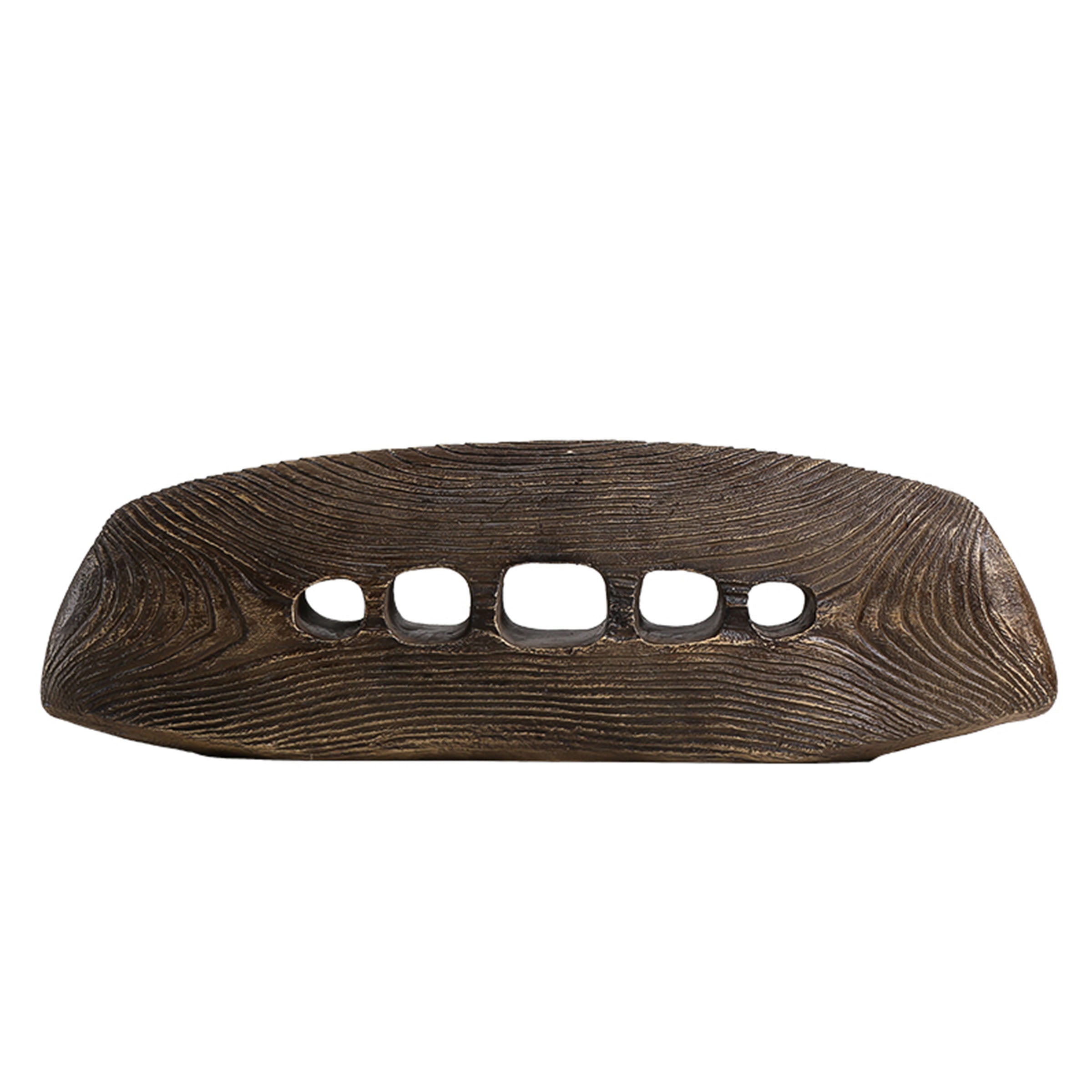 BEACON Tree and Hole Ornament, a detailed home decor figurine featuring a tree with a hole, ideal for decorative displays.