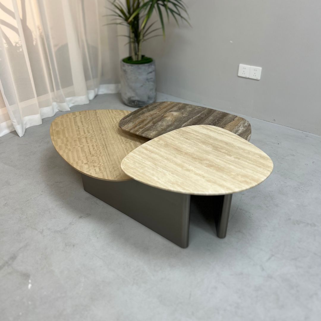 Tri Forma Coffee Table TG-725 -  Coffee Tables - ebarza Furniture UAE | Shop Modern Furniture in Abu Dhabi & Dubai - مفروشات ايبازرا في الامارات | تسوق اثاث عصري وديكورات مميزة في دبي وابوظبي