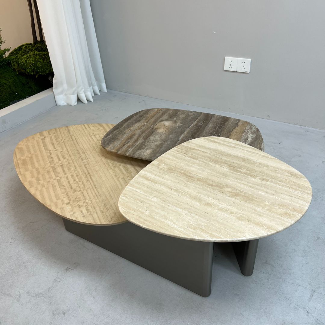 Tri Forma Coffee Table TG-725 -  Coffee Tables - ebarza Furniture UAE | Shop Modern Furniture in Abu Dhabi & Dubai - مفروشات ايبازرا في الامارات | تسوق اثاث عصري وديكورات مميزة في دبي وابوظبي