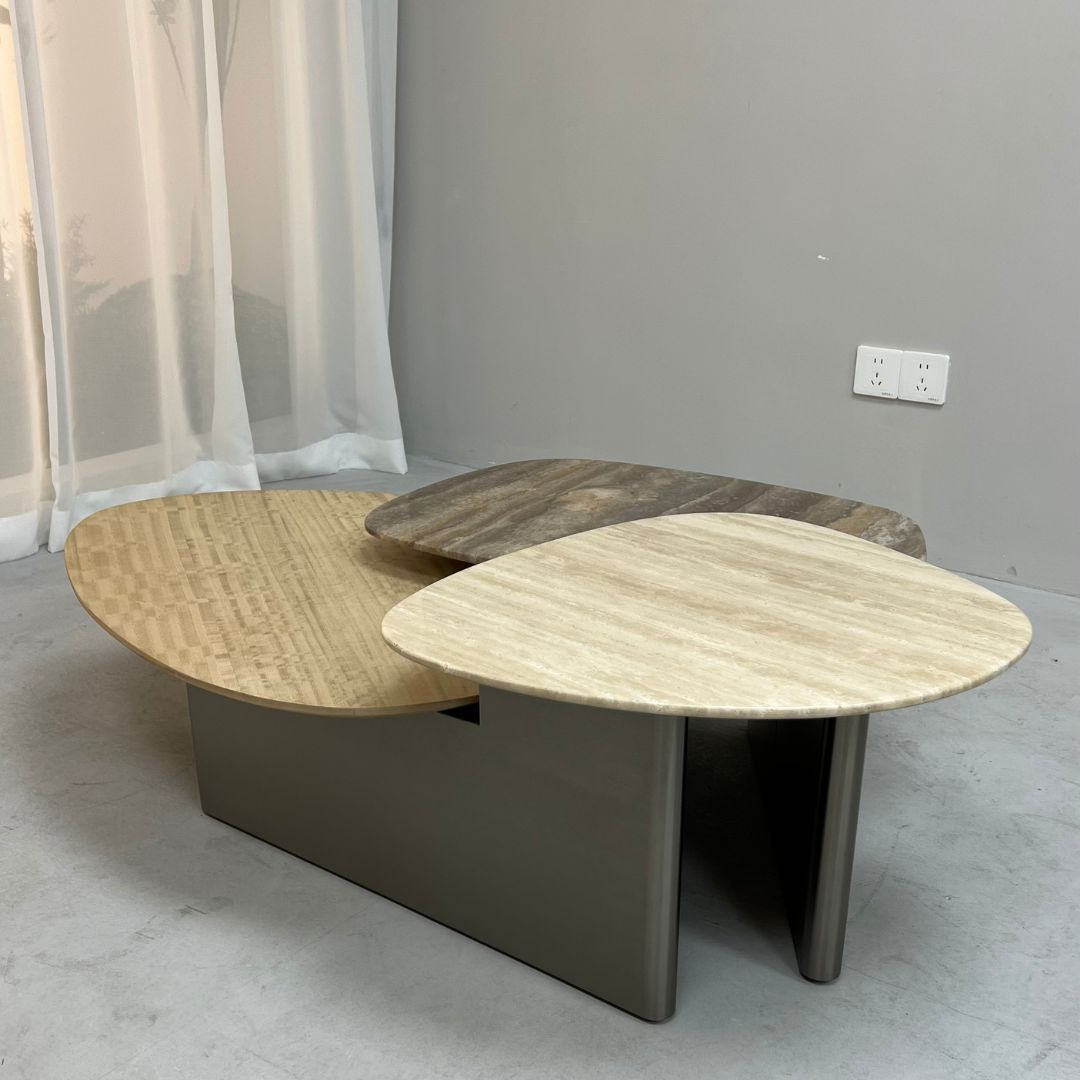 Tri Forma Coffee Table TG-725 -  Coffee Tables - ebarza Furniture UAE | Shop Modern Furniture in Abu Dhabi & Dubai - مفروشات ايبازرا في الامارات | تسوق اثاث عصري وديكورات مميزة في دبي وابوظبي